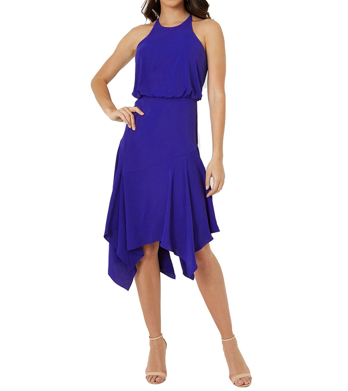 LIPSY Sommerkleid »LIPSY LONDON Kleid stylisches Damen Mini-Kleid in  Lagenoptik Sommer-Kleid Blau« online kaufen | OTTO
