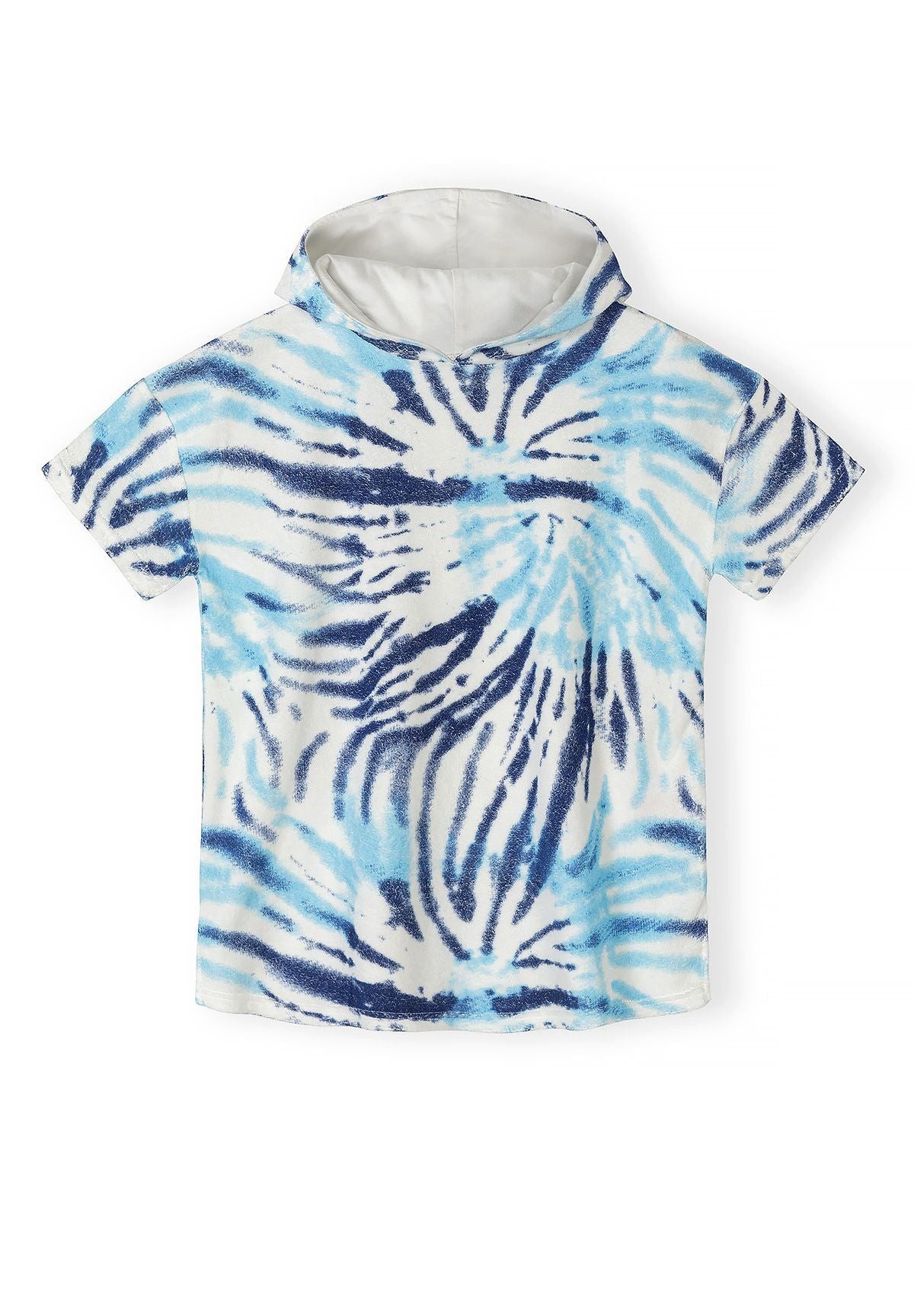 MINOTI Badeponcho mit bequemer Kapuze, Tie-Die Muster