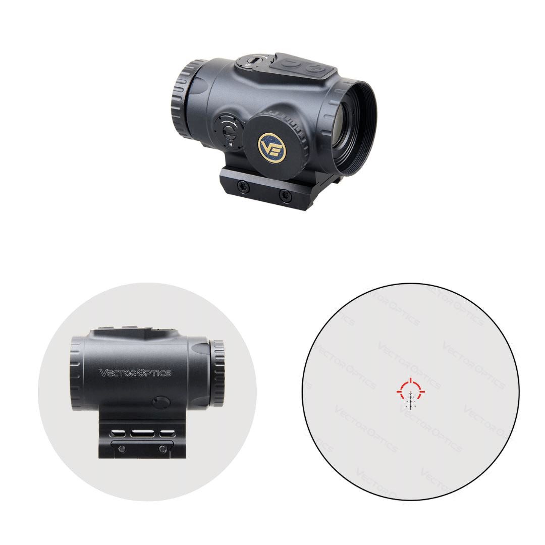 Vector Optics Vector Optics SCPS-M03 Paragon 3x18 Micro Prism Scope Zielfernrohr (Ideal für Jagd, Sport und Airsoft)