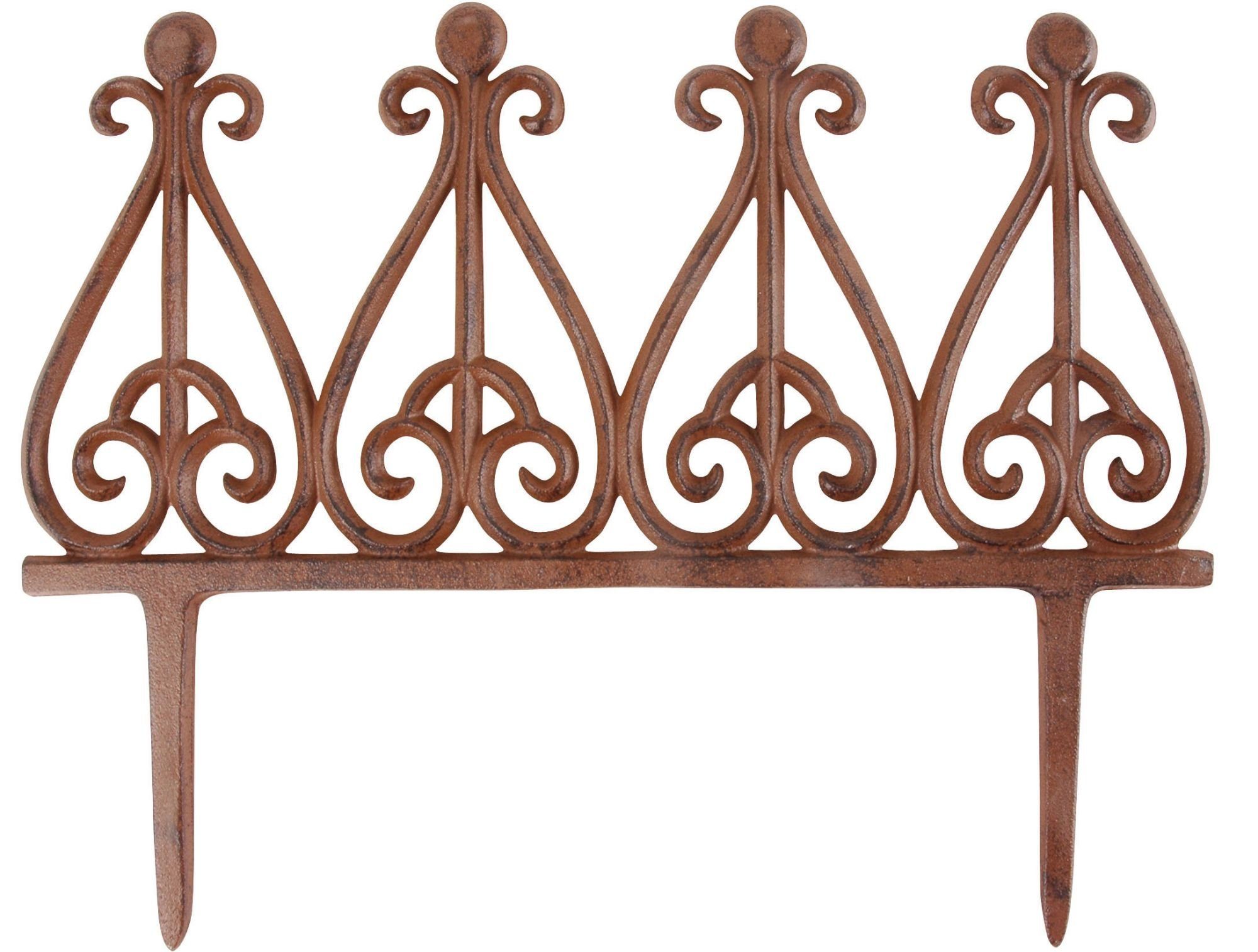 esschert design Beetbegrenzung, Set, Beetzaun Haken, Beet Abgrenzung mit Erdspieß