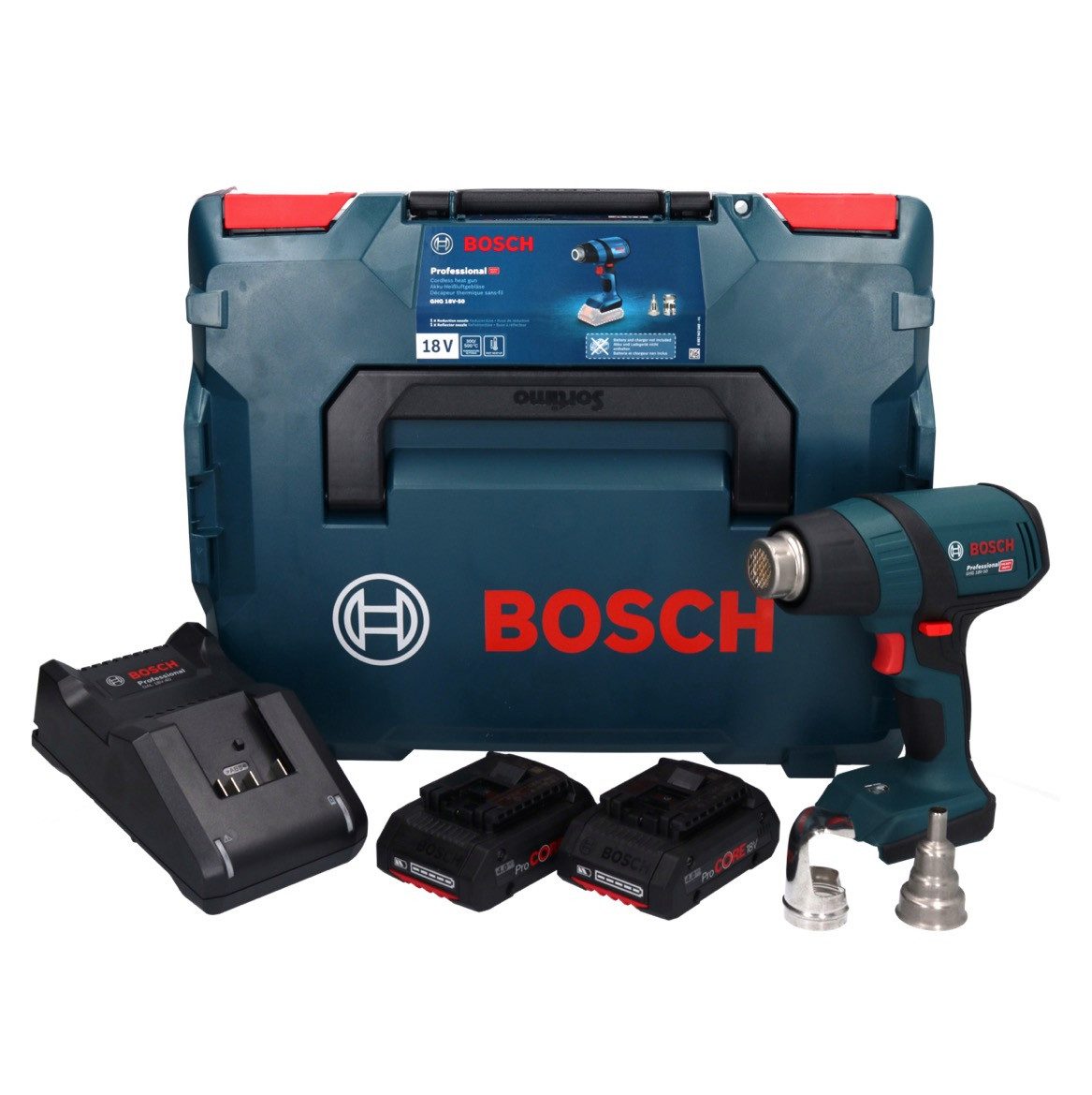 Bosch Professional Akku-Heißluftgebläse GHG 18V-50 Professional Akku Heissluftgebläse 18 V 300° C / 500° C