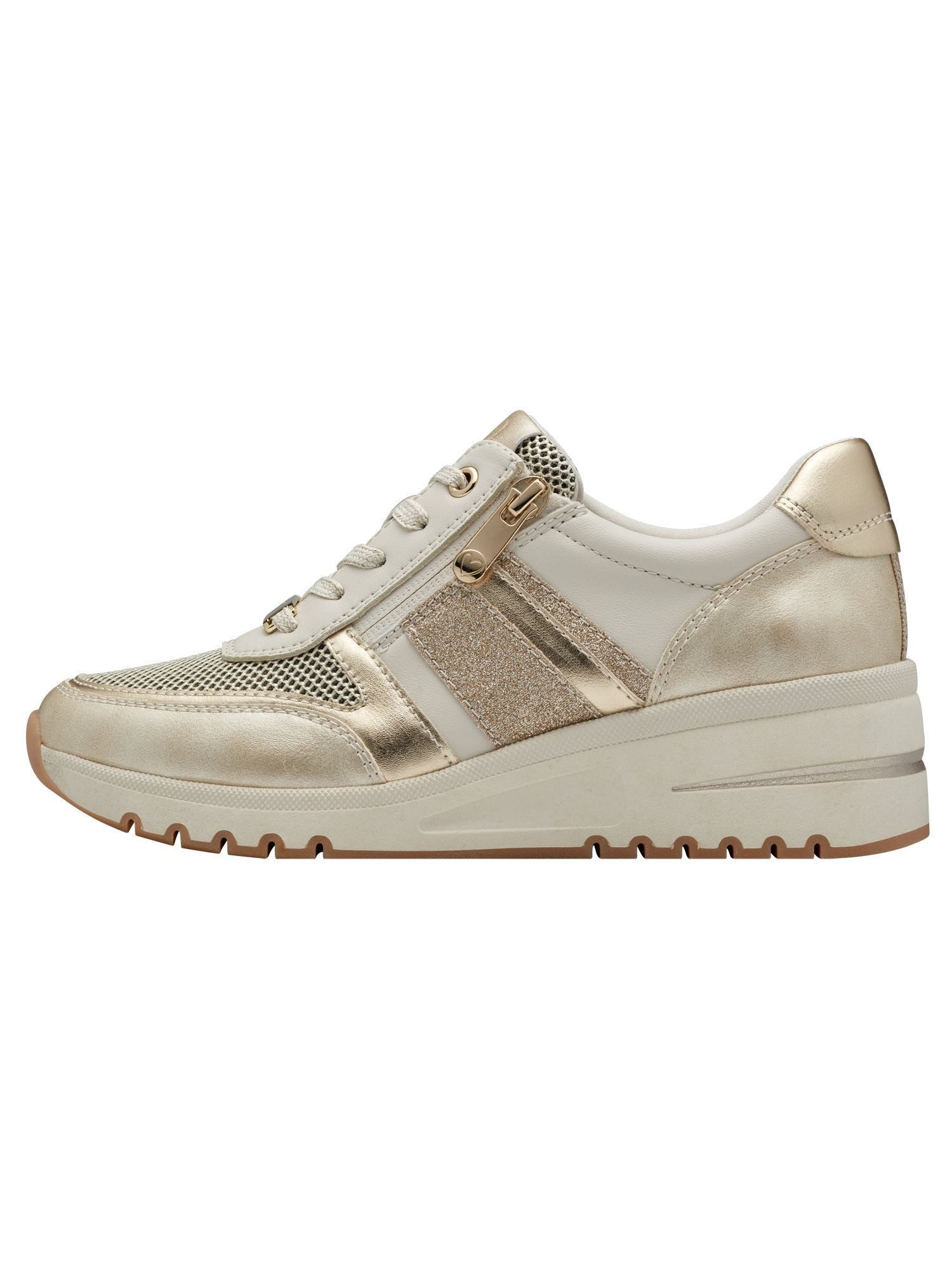 MARCO TOZZI FEEL mit Schnürsenkel kein Absatz 2-23732-44 Sneaker FEEL