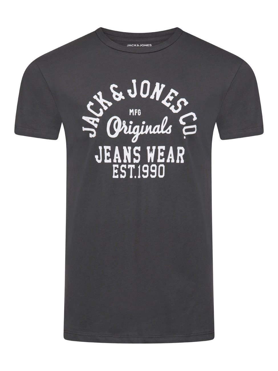 Jack & Jones T-Shirt mit Kurzarm Shirt Rundhalsausschnitt Regualar Logoprintshirt JJLINO (4-tlg) Baumwolle 6 Tee Pack Fit Herren 100% aus