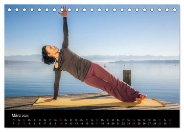 CALVENDO Wandkalender Yoga (Tischkalender 2024 DIN A5 quer), CALVENDO Monatskalender