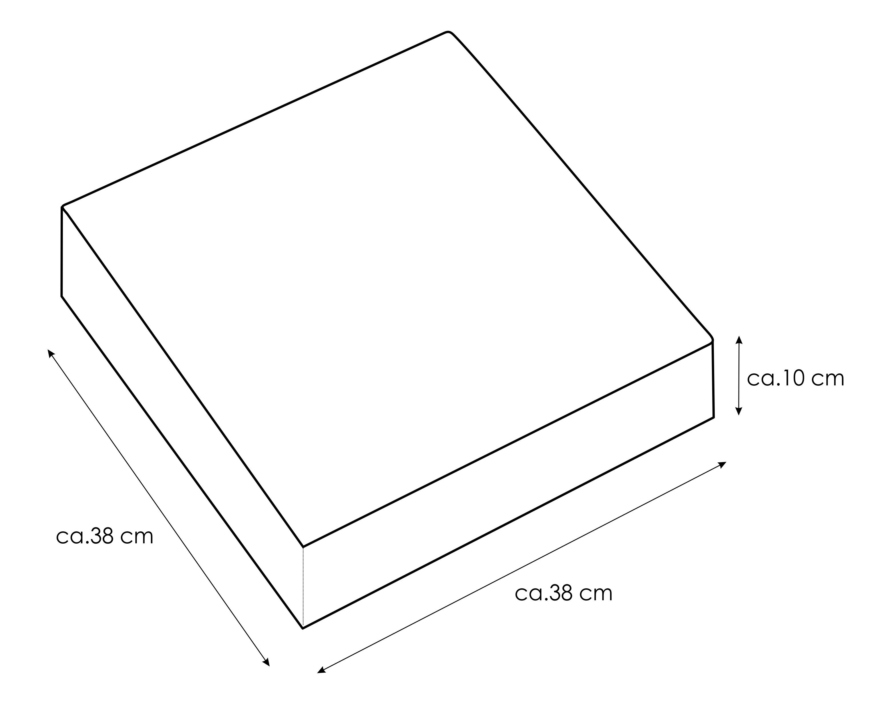 Waidmeister Kindersitzerhöhung Waidmeister Sitzerhöhung 38 x 38 x 10cm Junior, (1-tlg)