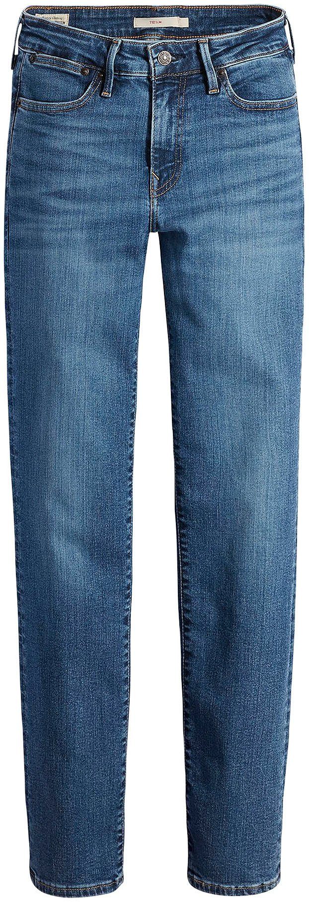WELT POCKET wave Levi's® Slim-fit-Jeans mid 712 blue SLIM