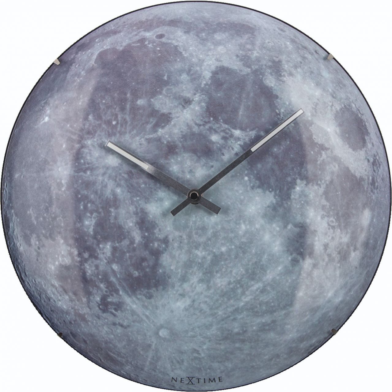 NEXTIME Wanduhr Nextime Wanduhr Moon Dome Ø 35 cm