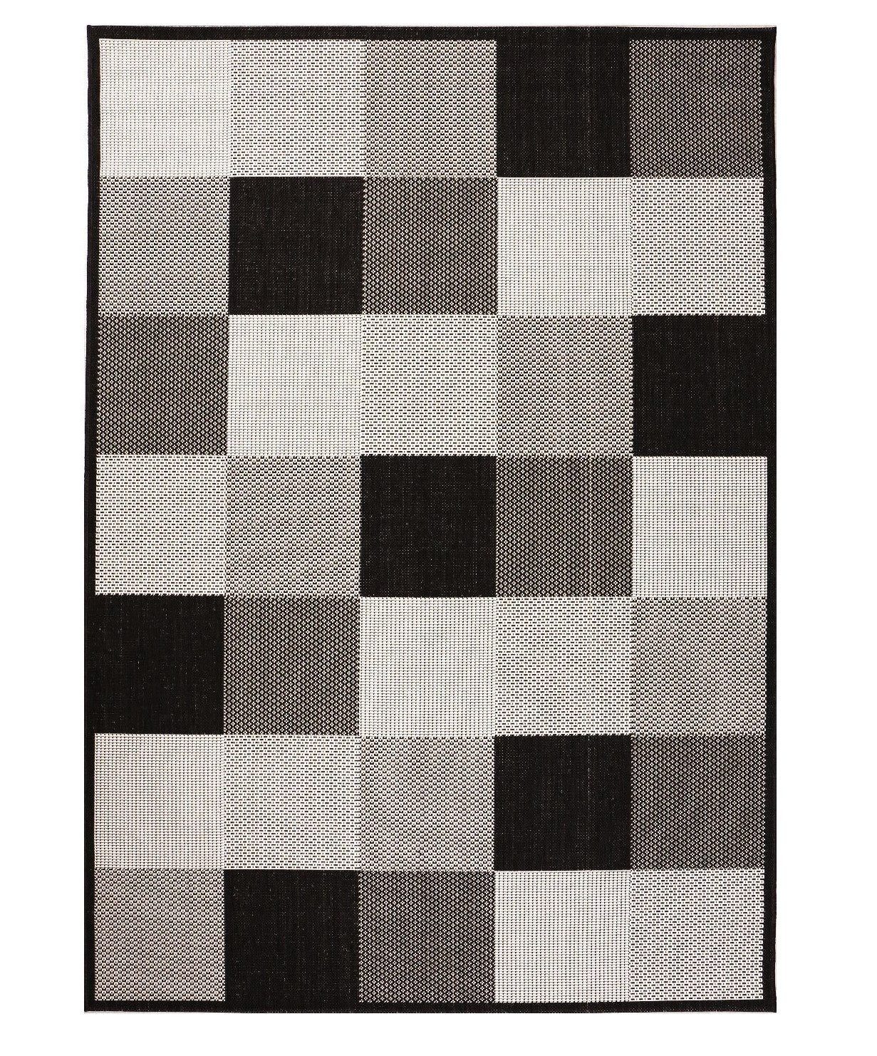Vimoda Outdoorteppich Teppich Terrassen In- und Outdoor Flachgewebe In Beige, Rechteckig, Läufer Balkon, Küche Flur Einfarbig