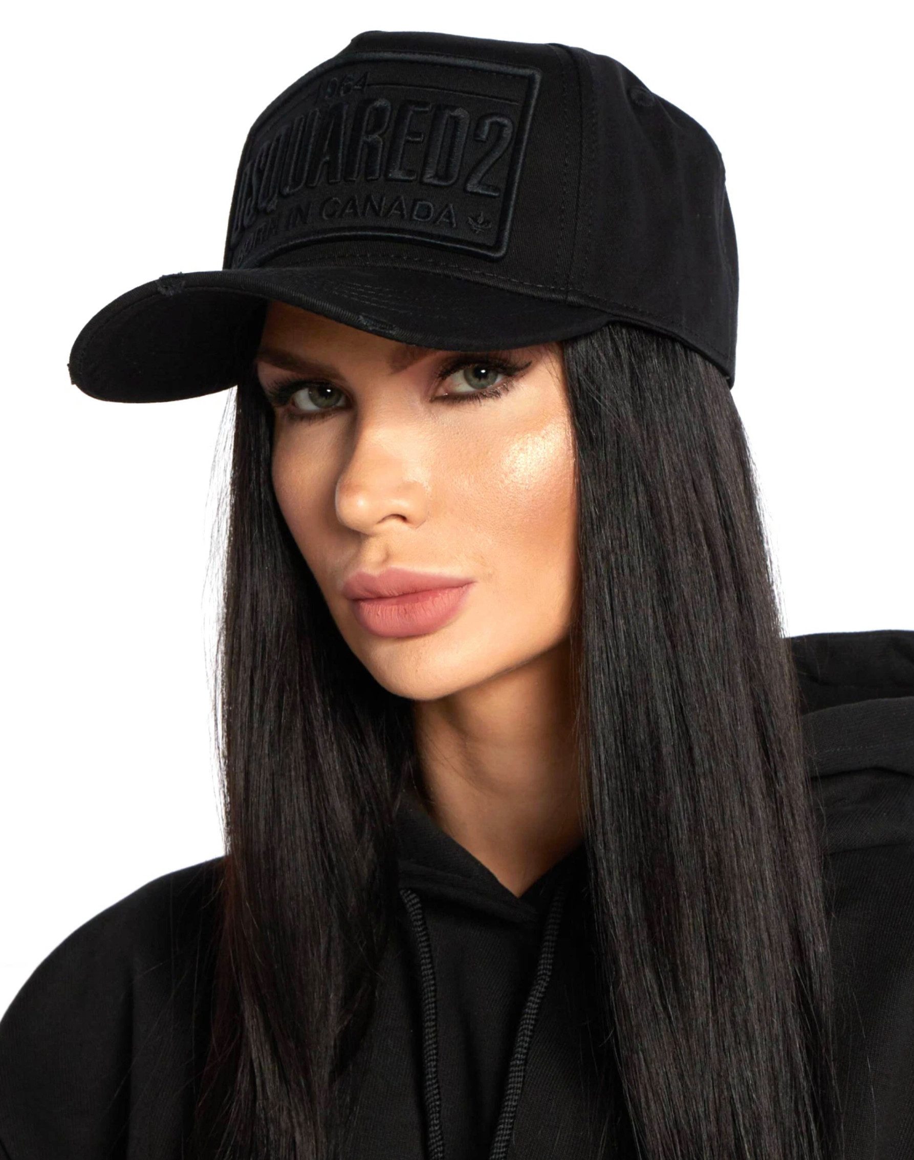 Dsquared2 Baseball Cap Born to be a Fighter Trucker Cap Kappe Mütze Basebalkappe Rückseite: „Born to be a Fighter“ + Jahreszahl 1995