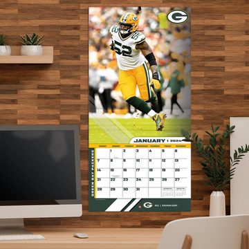Turner Wandkalender Green Bay Packers - NFL - Wandkalender 2024, 12- Monats- Format, Januar - Dezember 2024