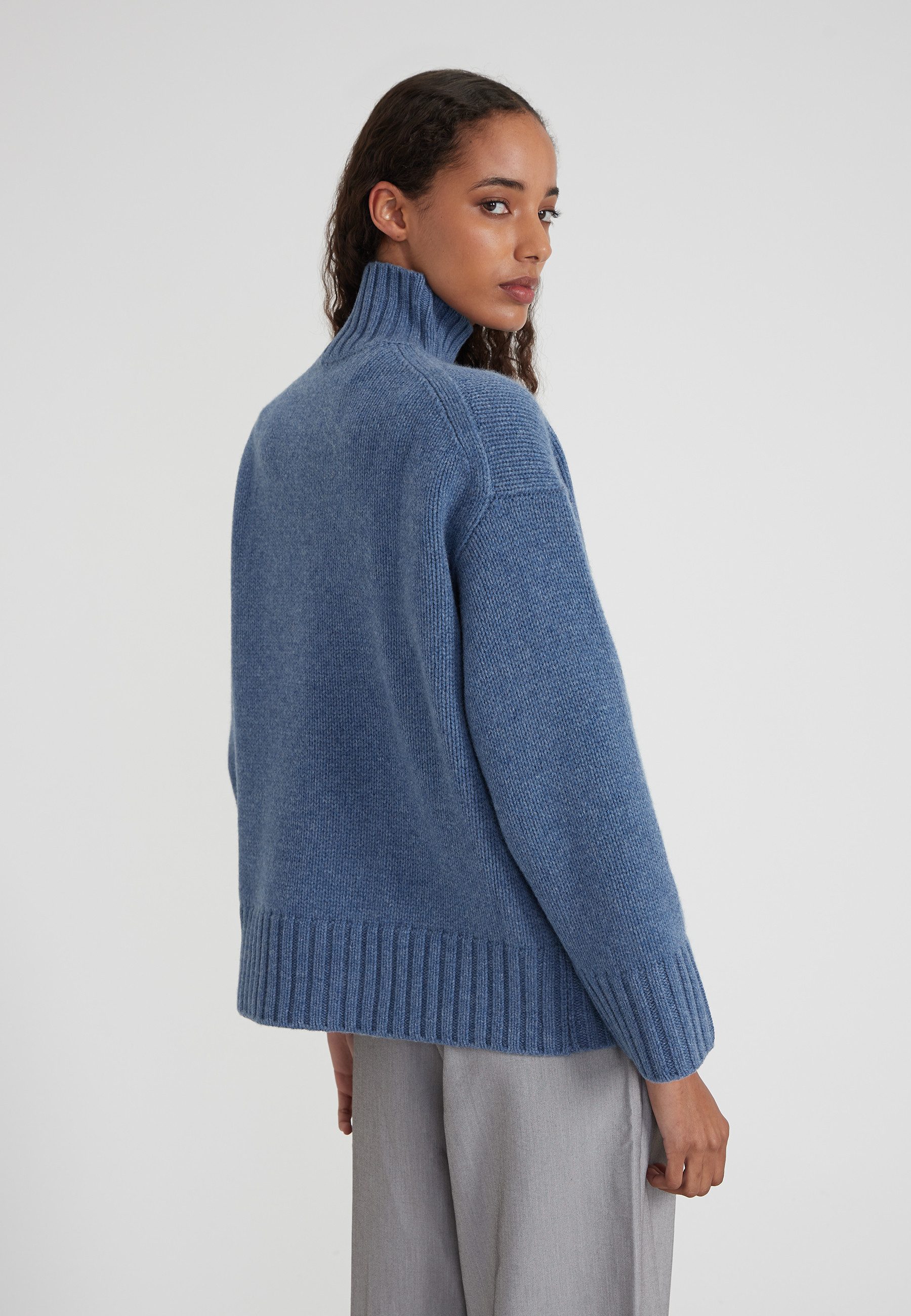 Style Republic Rollkragenpullover Merino-Kaschmir Gemisch OVERSIZED BOXY günstig online kaufen