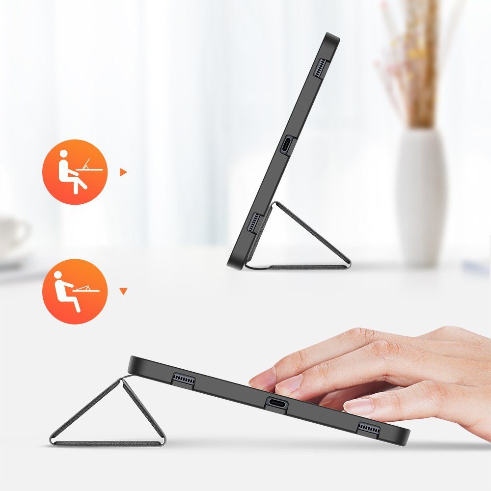Dux Ducis Tablet-Hülle Domo kompatibel mit Samsung Galaxy Tab S7 / S8 11", Standfunktion, Stifthalter und faltbares Smart Cover – Bild 4 von 5