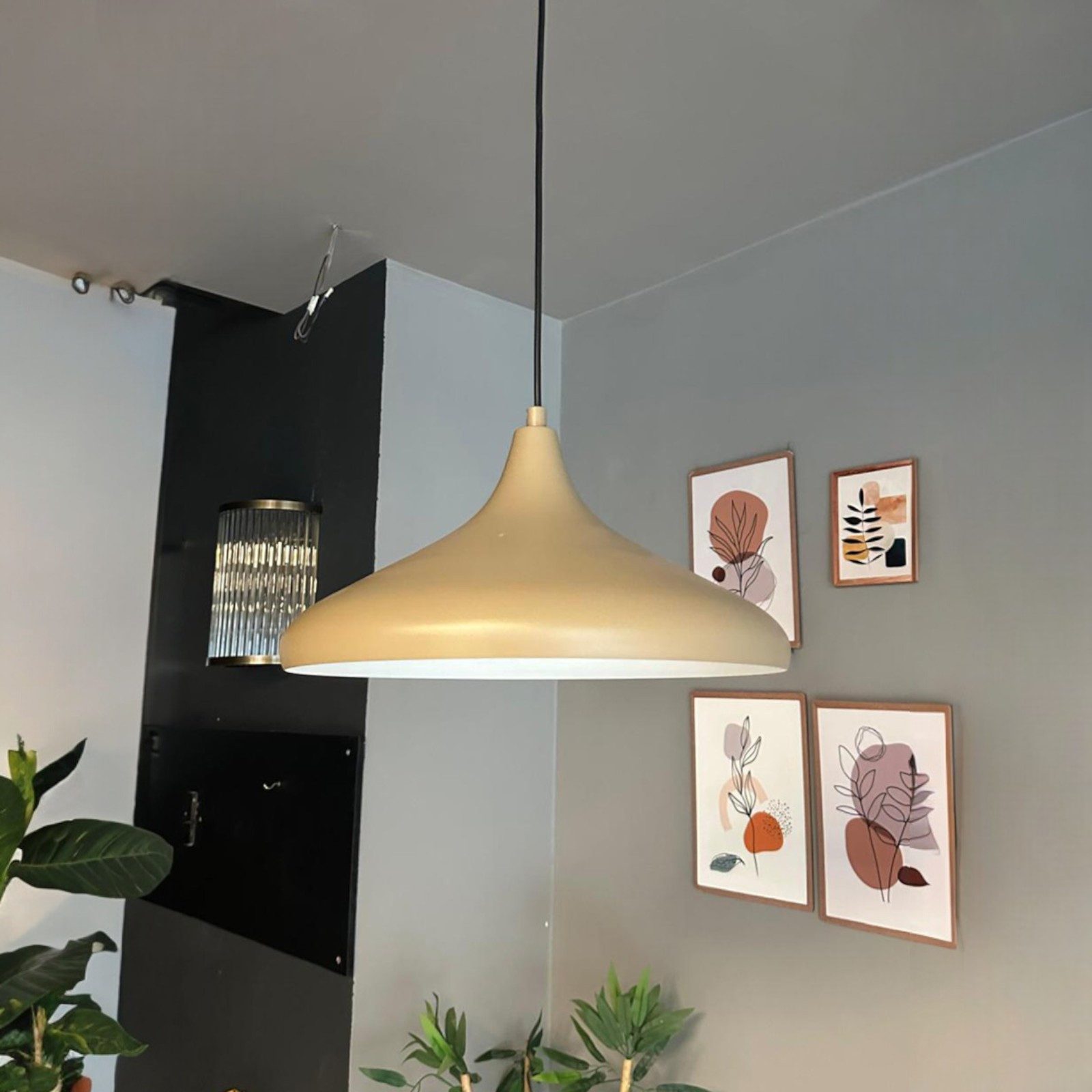 Bamyum Pendelleuchte Bamyum Pendelleuchte Durchmesser 35 cm E27 Metall Mode günstig online kaufen