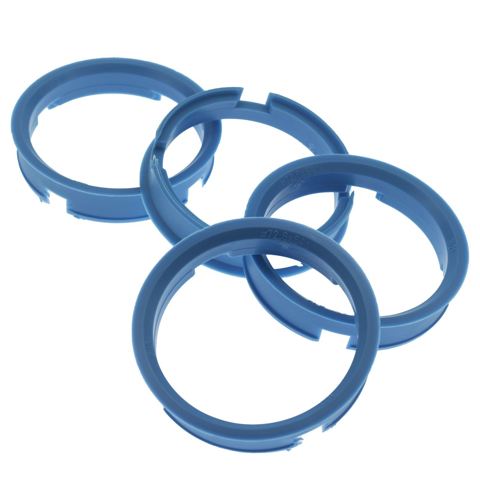 RKC Reifenstift 4x Zentrierringe Hellbau Felgen Ringe Made in Germany, Maße: 72,6 x 64,2 mm