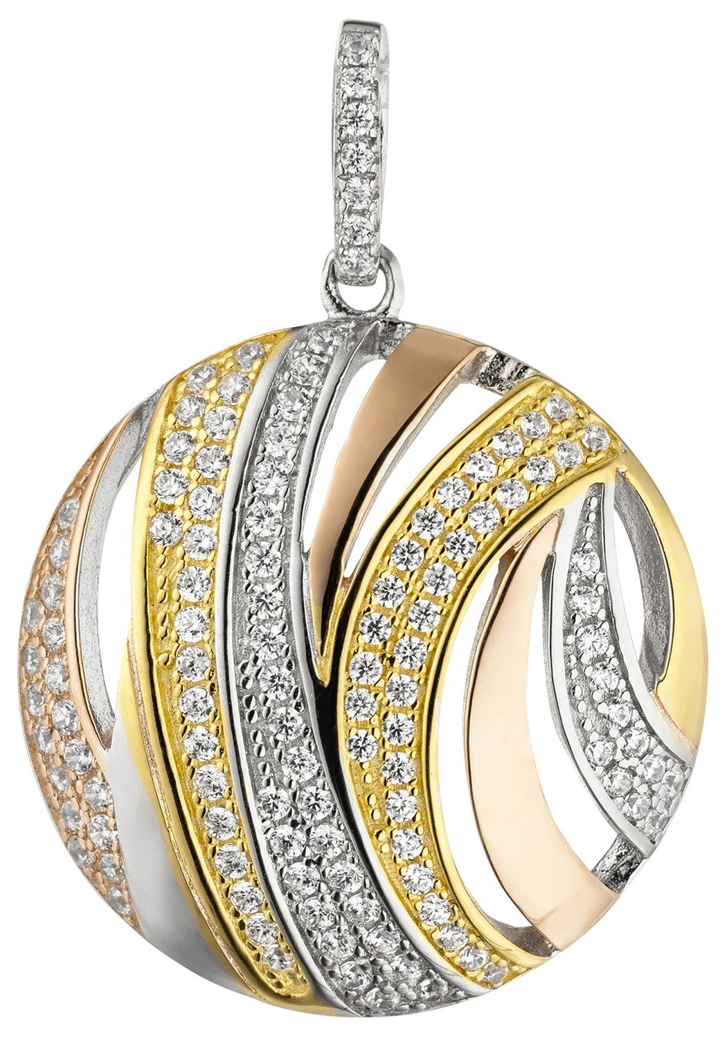 JOBO Kettenanhänger Anhänger rund, 925...