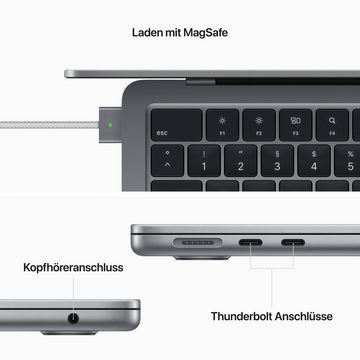 Apple MacBook Air 13'' Notebook (34,46 cm/13,6 Zoll, Apple M2, 10-Core GPU, 512 GB SSD, CTO)