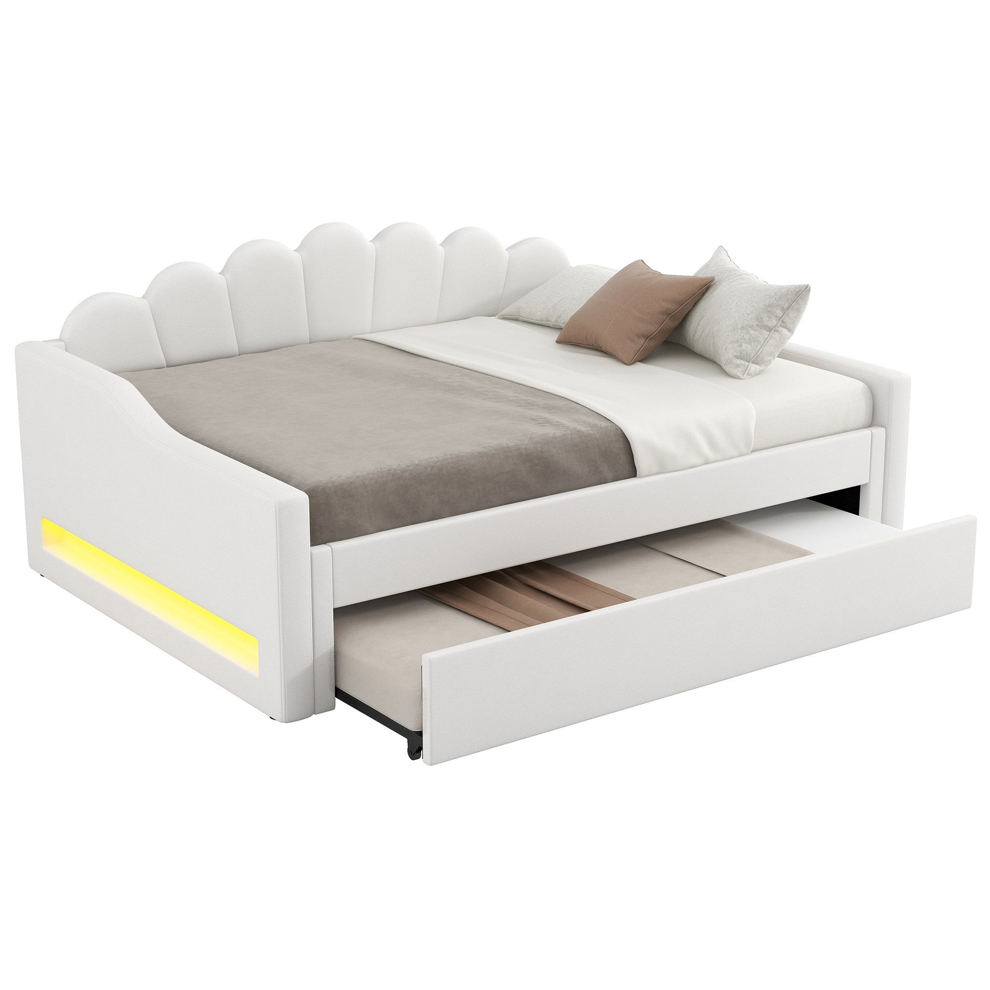 REDOM Daybett Schlafsofa,Tagesbett,Funktionsbett,Gästebett (Gepolstertes 14 günstig online kaufen