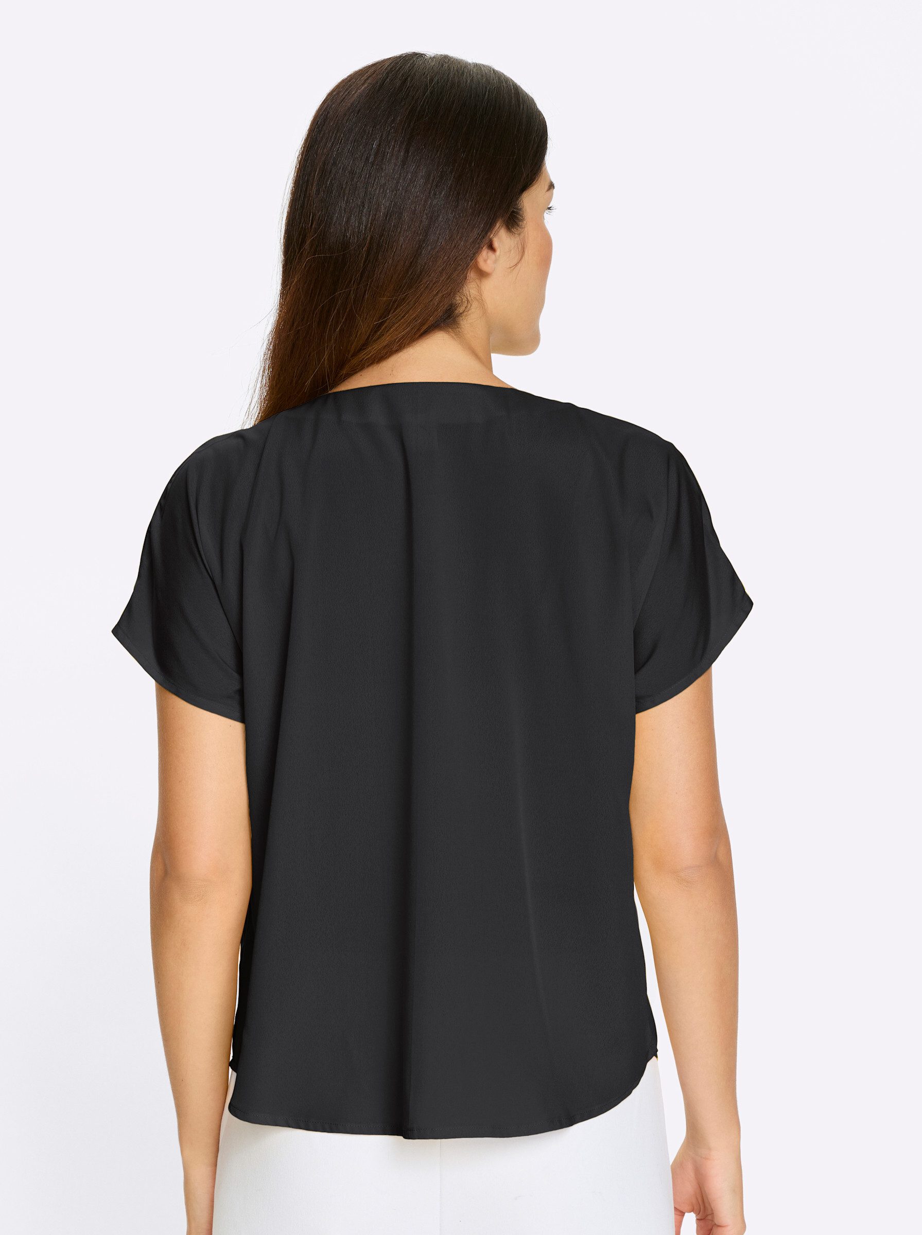 Sieh an! Klassische Bluse Kurzarm-Bluse . günstig online kaufen