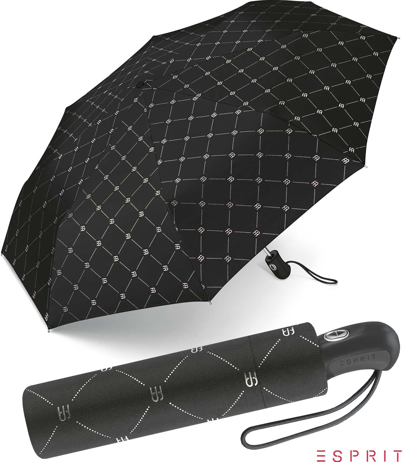 Damen in Design mit klassisches Design für Esprit Schirm Automatik, Langregenschirm modischem Auf-Zu schöner