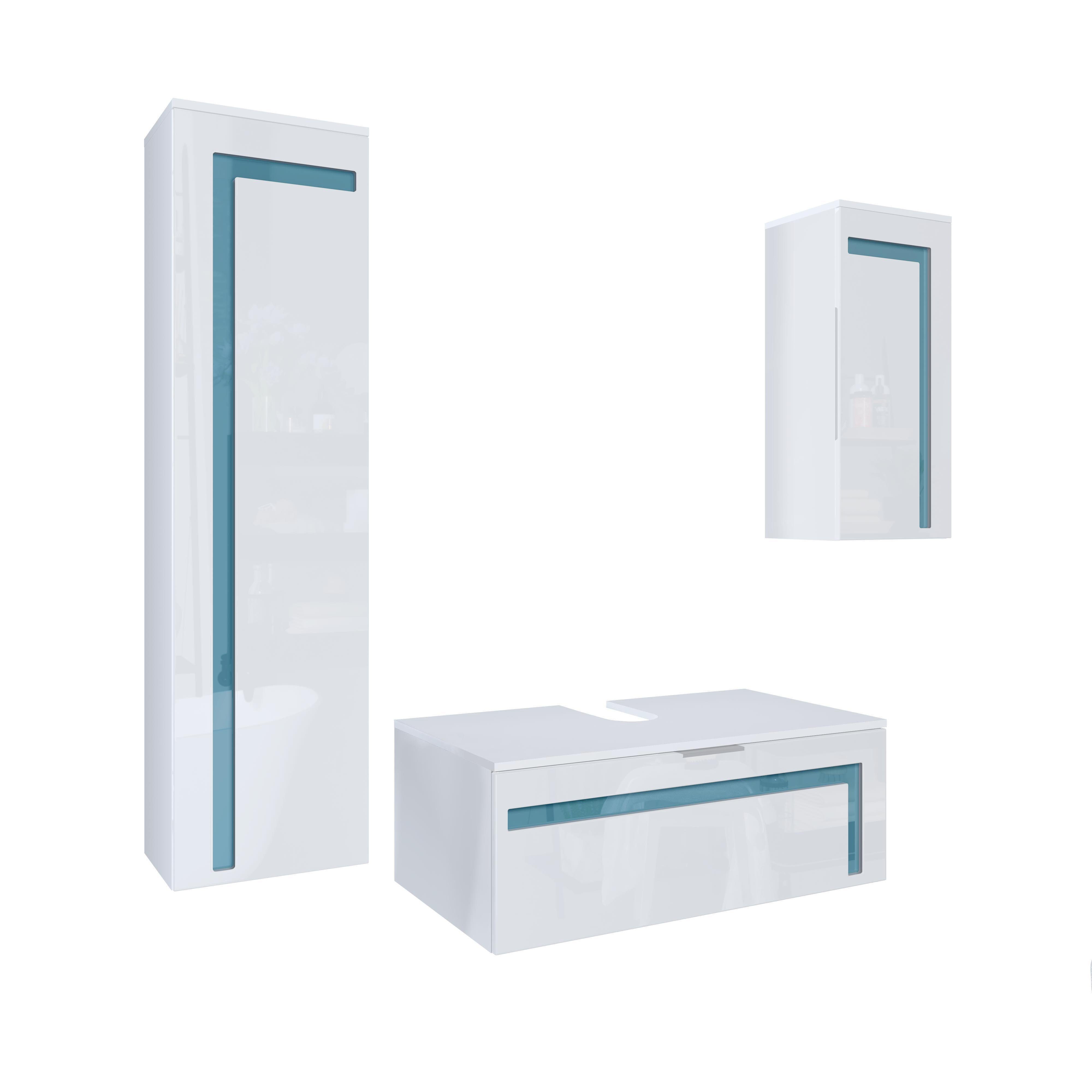 Vladon Badmöbel-Set Aloha V2, (Badezimmer-Set, mit günstig online kaufen