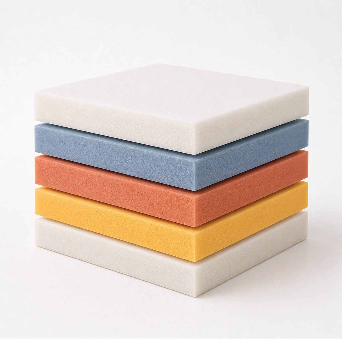 POWER SCHAUMSTOFF Sitzkissen 40x40x3 cm Visco-Schaum / Memory-Foam, Visco-Schaum/ Memory-Foam