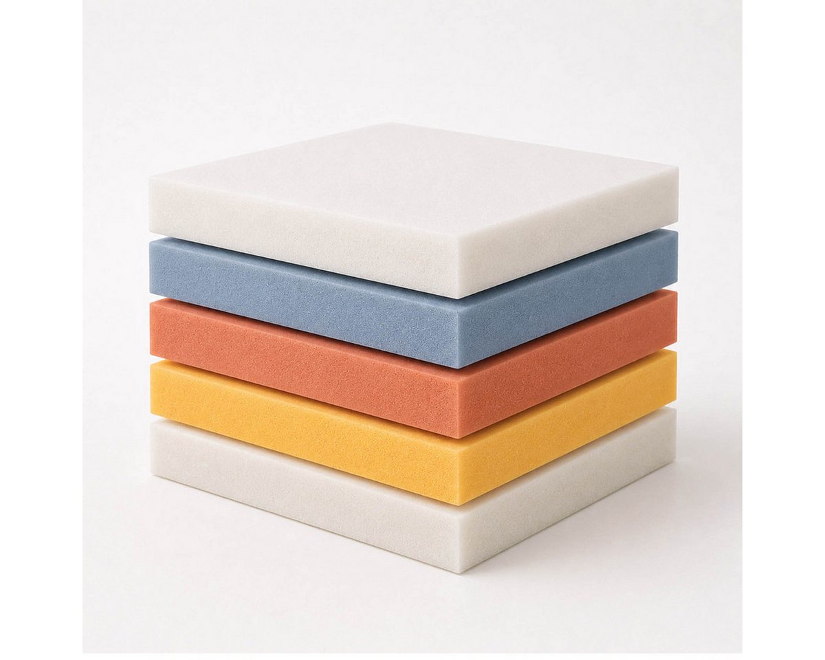 POWER SCHAUMSTOFF Sitzkissen 40x40x3 cm Visco-Schaum / Memory-Foam, Visco-Schaum/ Memory-Foam