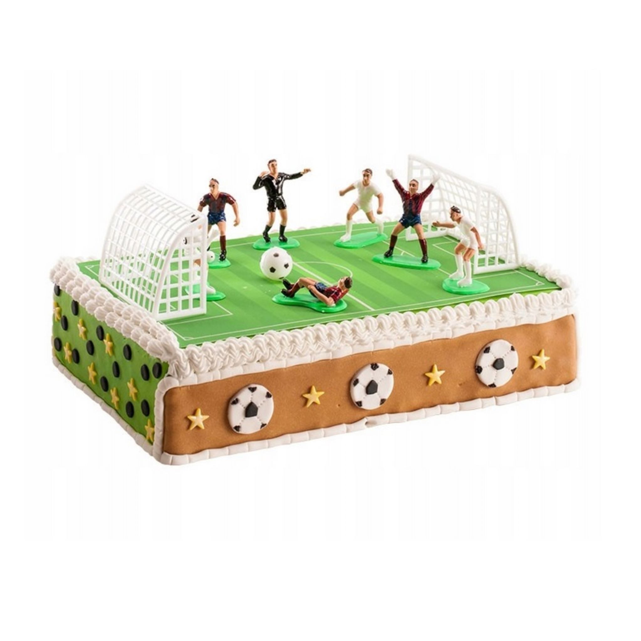 Decora Dekofigur Tortenset Fußballspieler Figuren Tore Ball - Ideal für junge Eltern!