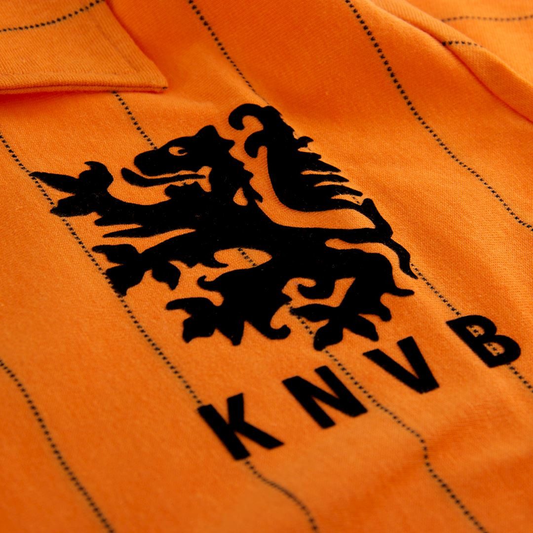 COPA Fußballtrikot Retro Niederlande 1983 Bestick Vereinsemblem