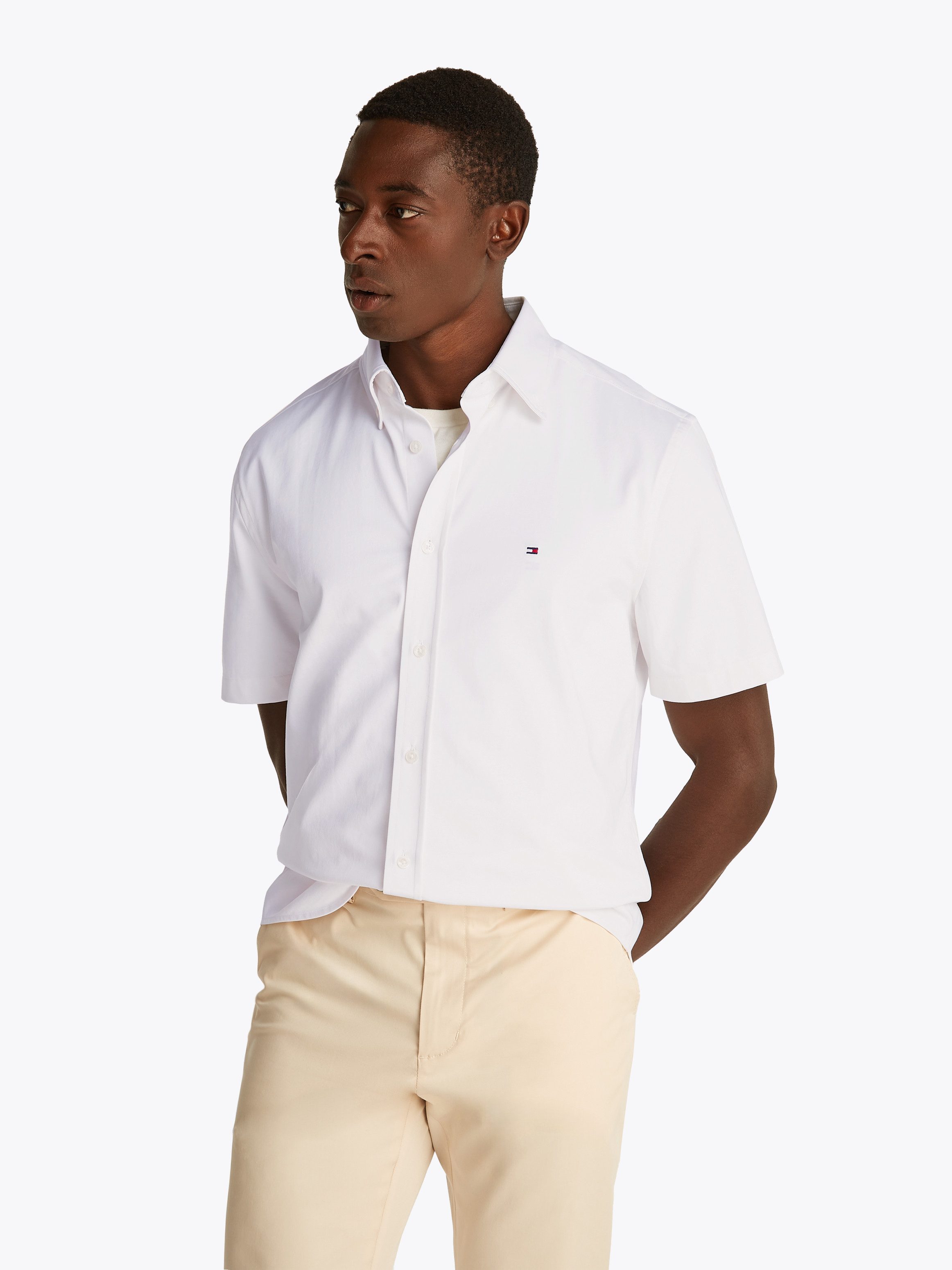 Tommy Hilfiger Kurzarmhemd PERFORMANCE KNIT SOLID günstig online kaufen