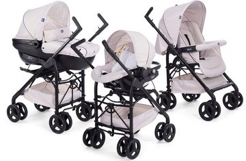 Chicco Kombi-Kinderwagen Trio Sprint mit Kit Car, Sandshell, mit Regenschutz; Kinderwagen