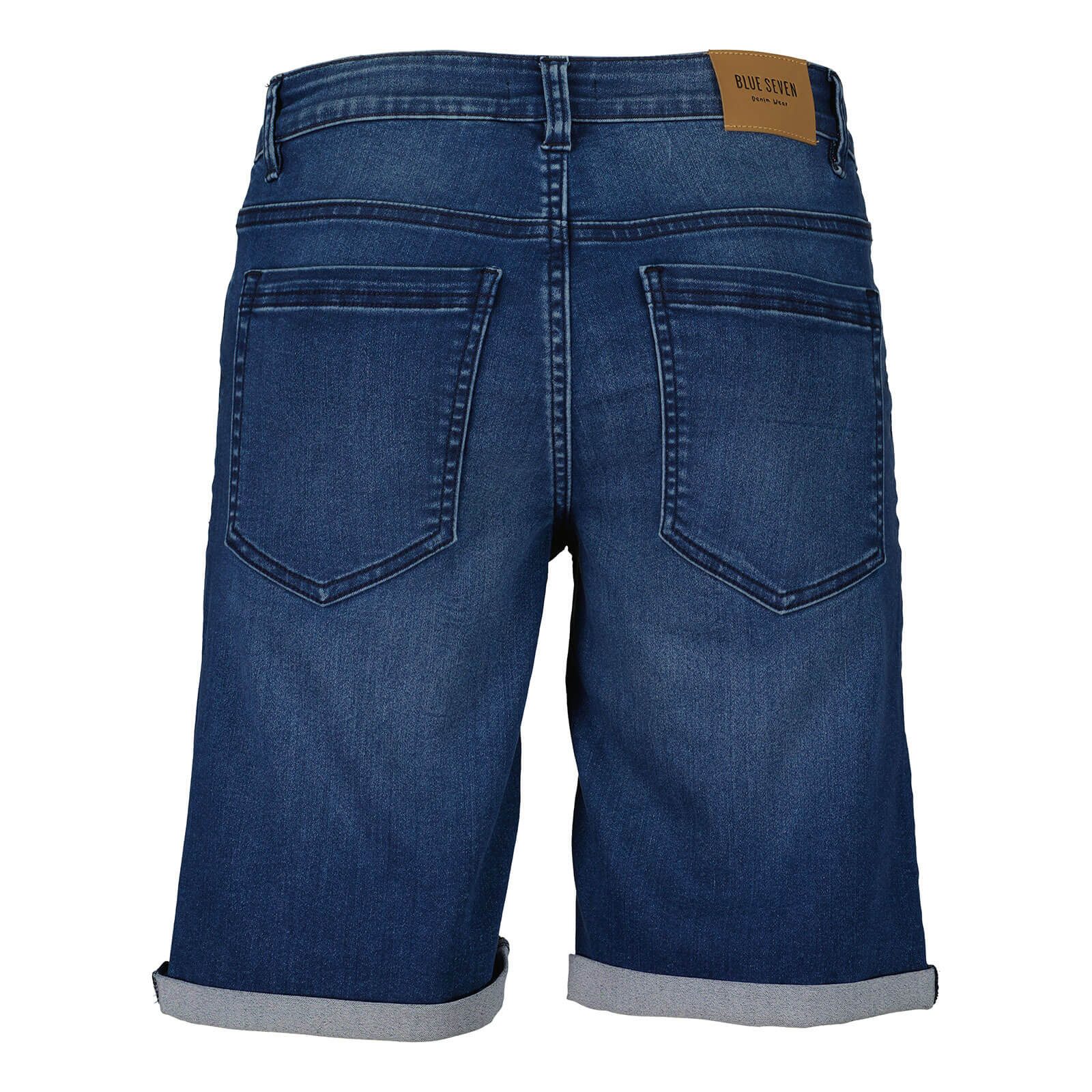 Blue Seven Bermudas 345041 Herren Jog Jeans Bermuda im 5-Pocket-Style - Jeans-Shorts Unifarben