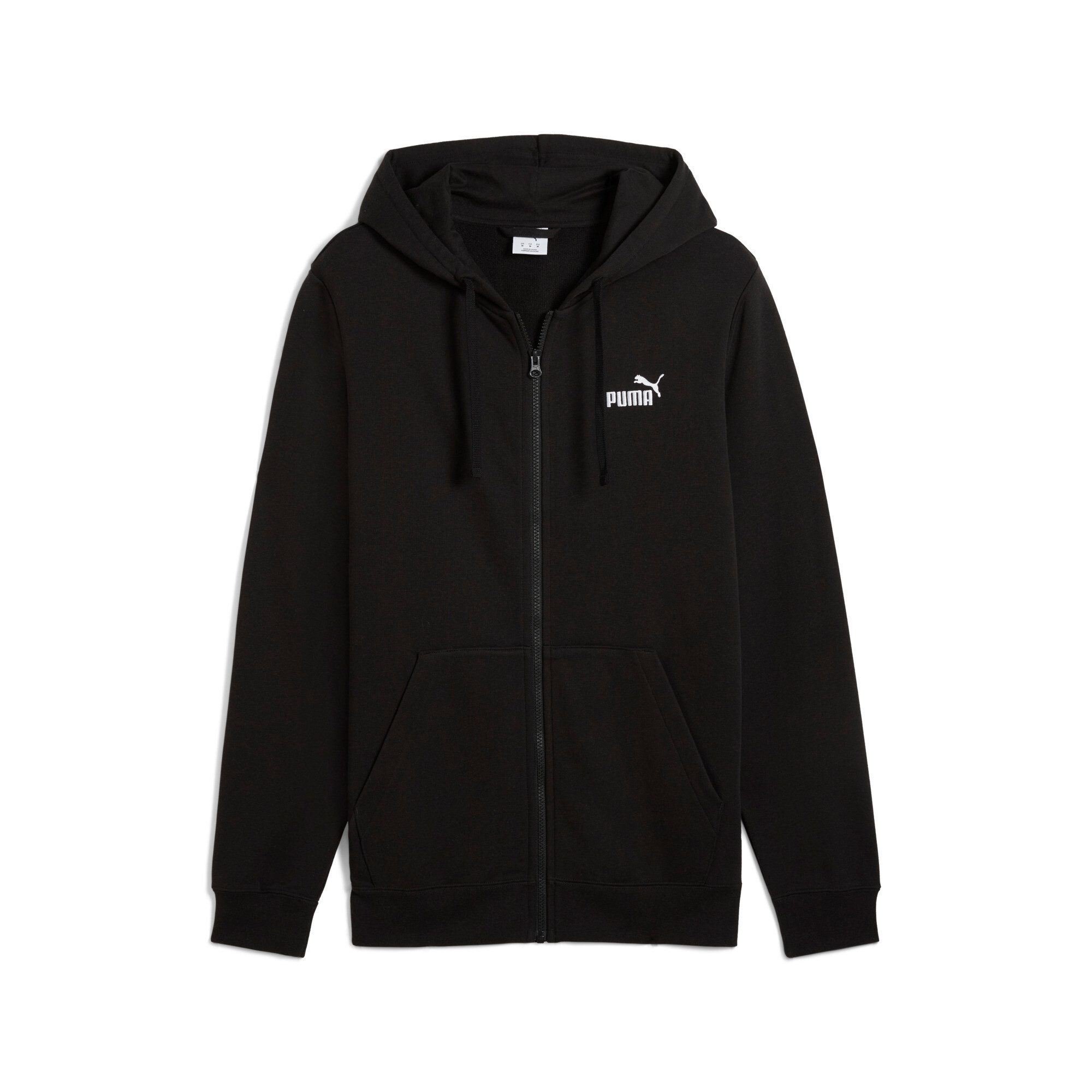PUMA Kapuzensweatshirt ESS NO 1 LOGO FULL-ZIP HOODIE TR mit Knopfleiste, mit verstellbarer Kapuze, mit Kängurutasche