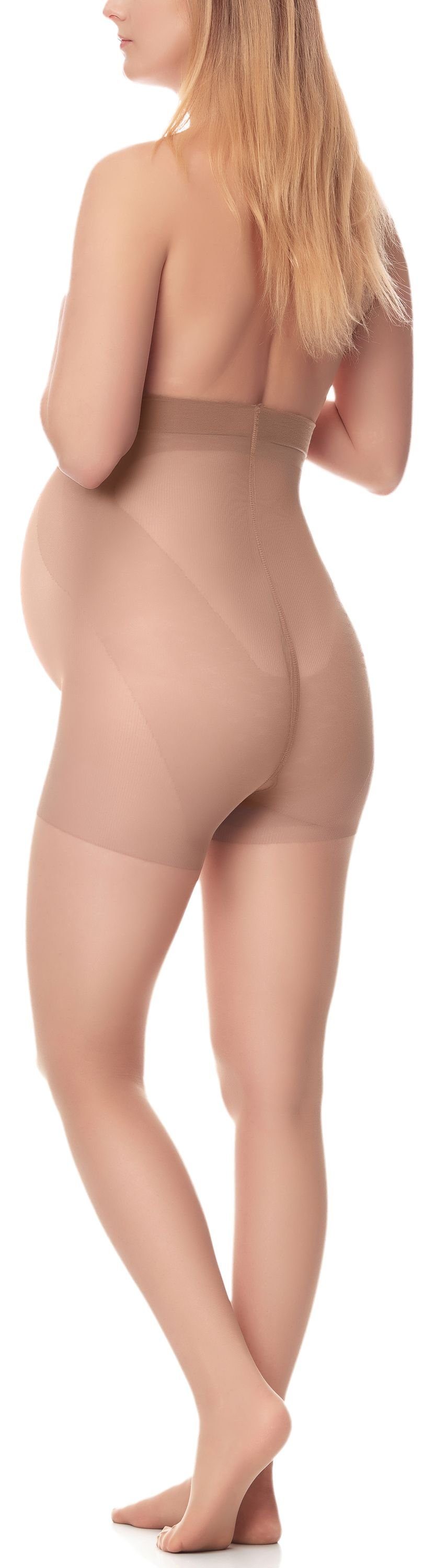 Damen Schwangerschaft 20 Antie 20 (1 Strumpfhose Strumpfhose M5108 DEN DEN St) Hellbraun