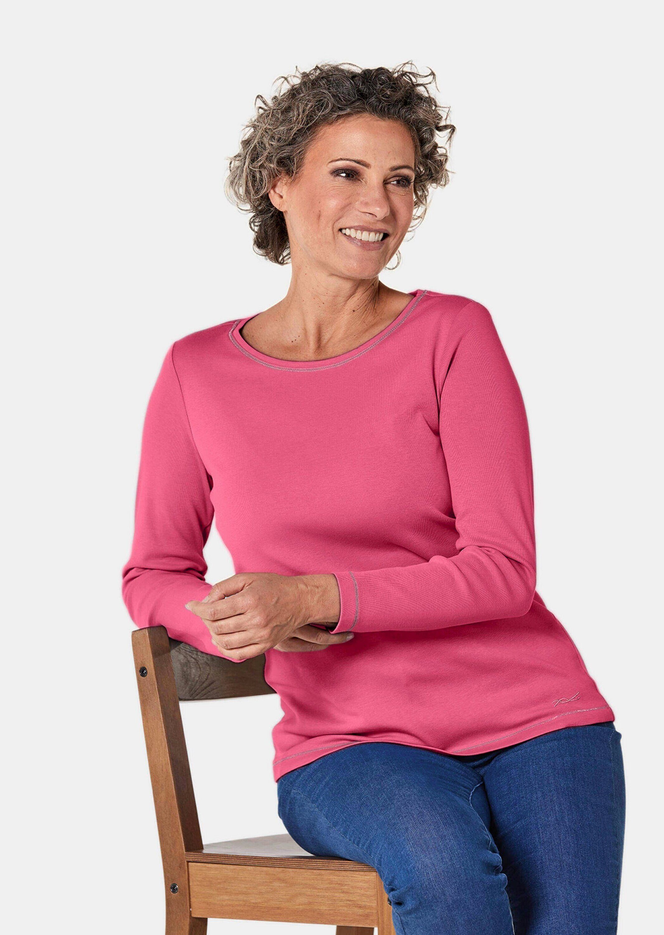 GOLDNER T-Shirt Kurzgröße: Basic T-Shirt aus reiner Baumwolle – Bild 4 von 5