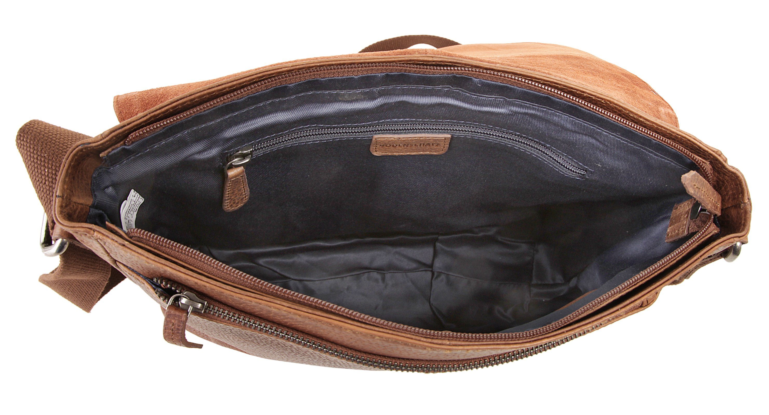 BODENSCHATZ Messenger Bag (1-tlg), echt Leder