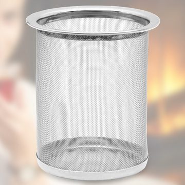 Deuba Teekanne, Glas Mit Siebeinsatz 1200ml Herausnehmbaren Edelstahl Filter Sieb Teesieb Hitzebeständig Glaskanne Deckel