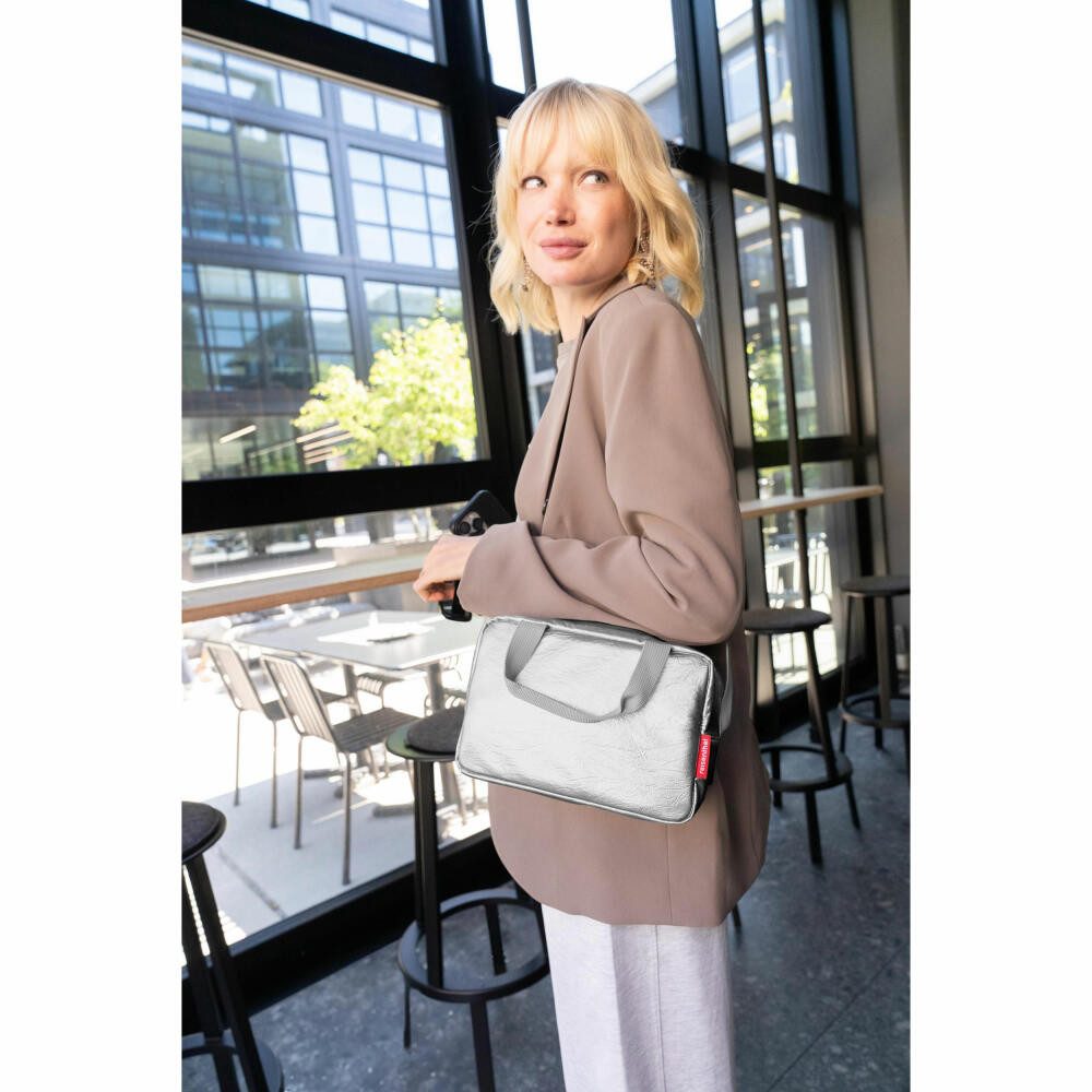 REISENTHEL® Kühltasche coolerbag to-go silver crackle – Bild 5 von 5