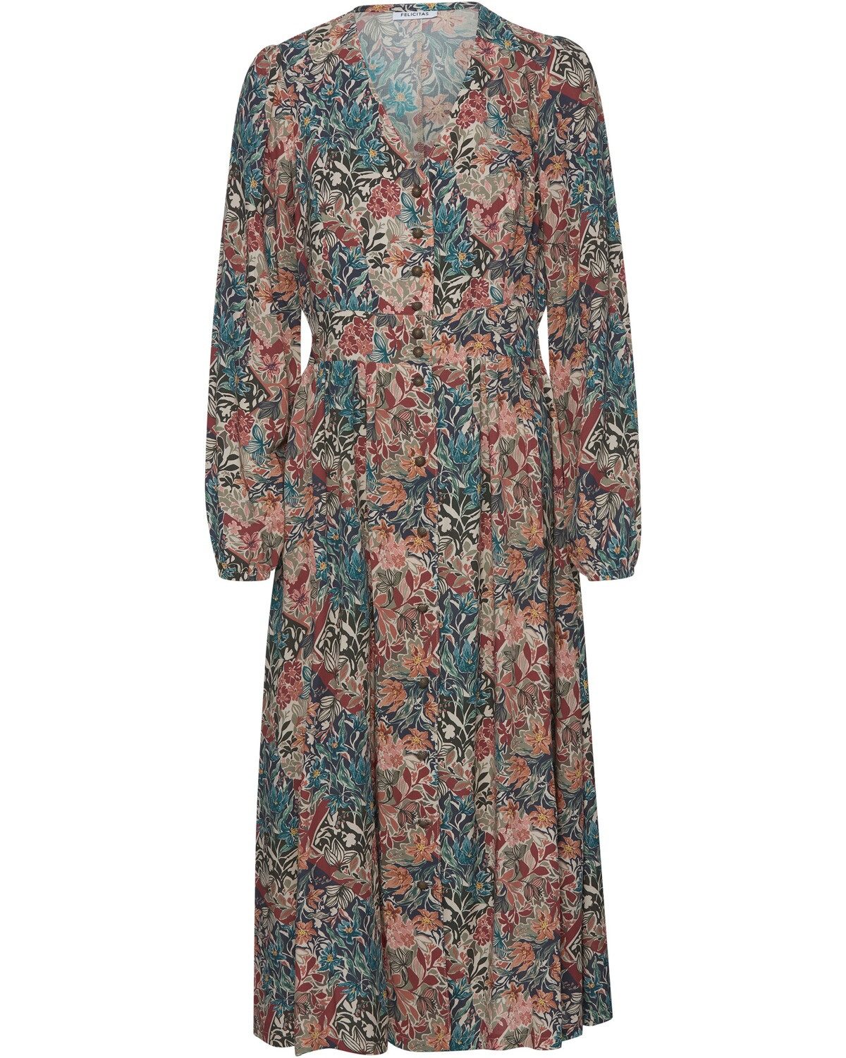 FELICITAS Midikleid Langarm-Kleid Karlinda