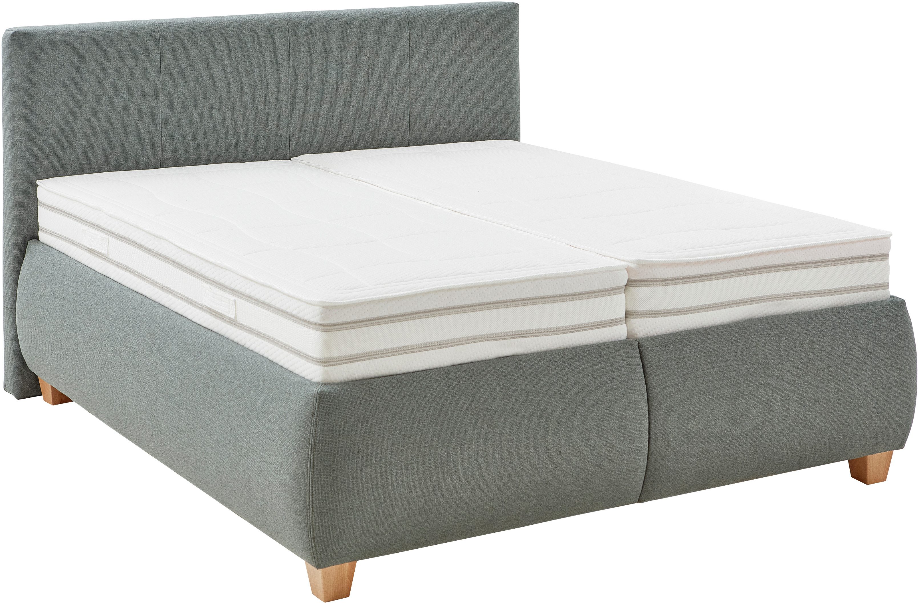 Die PlanBar Polsterbett OC-ON20004, inkl. Matratzen u. Lattenrahmen, belastbar bis 200 Kg, 160/180x200cm