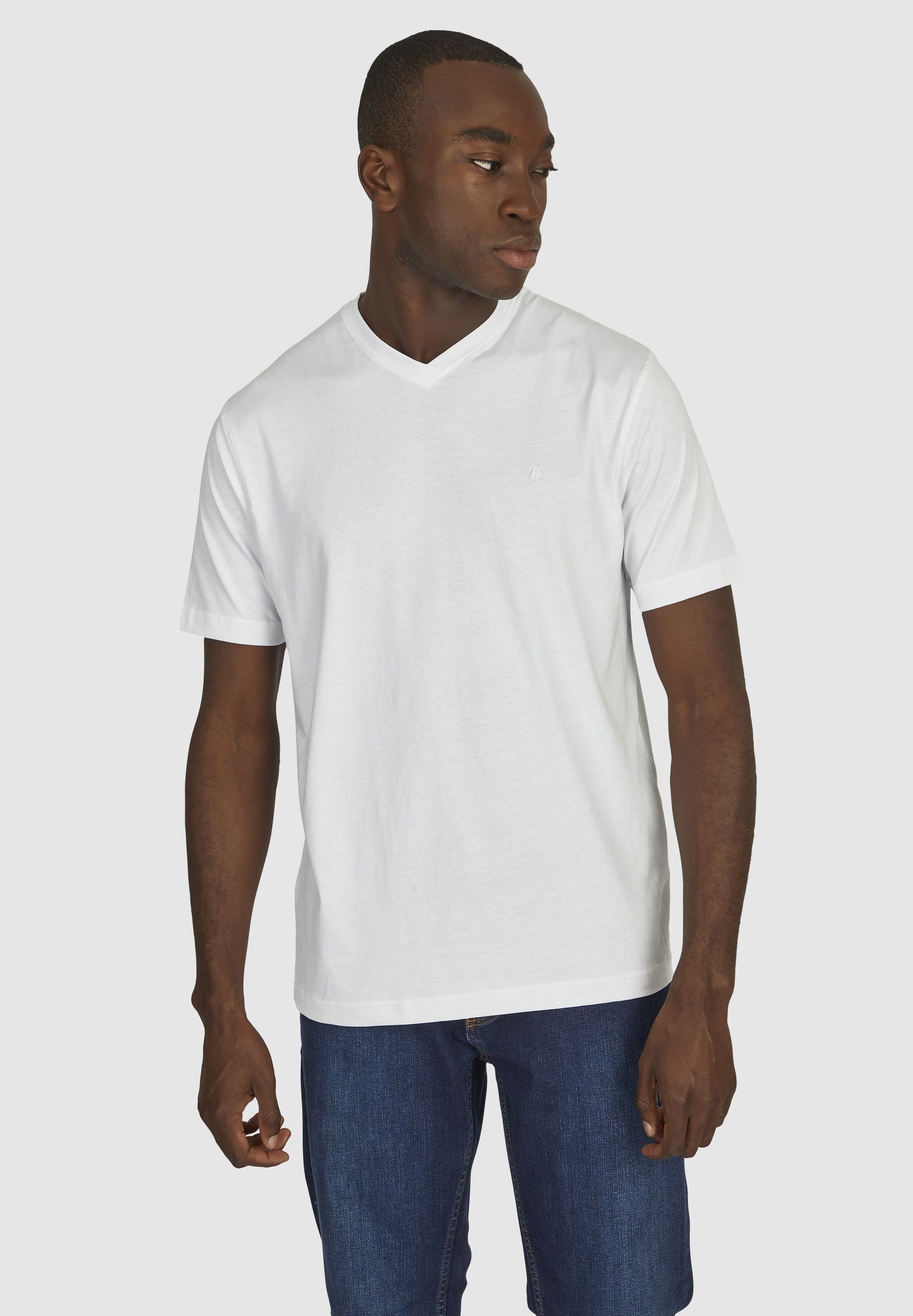 HECHTER (2-tlg) white V-Shirt PARIS