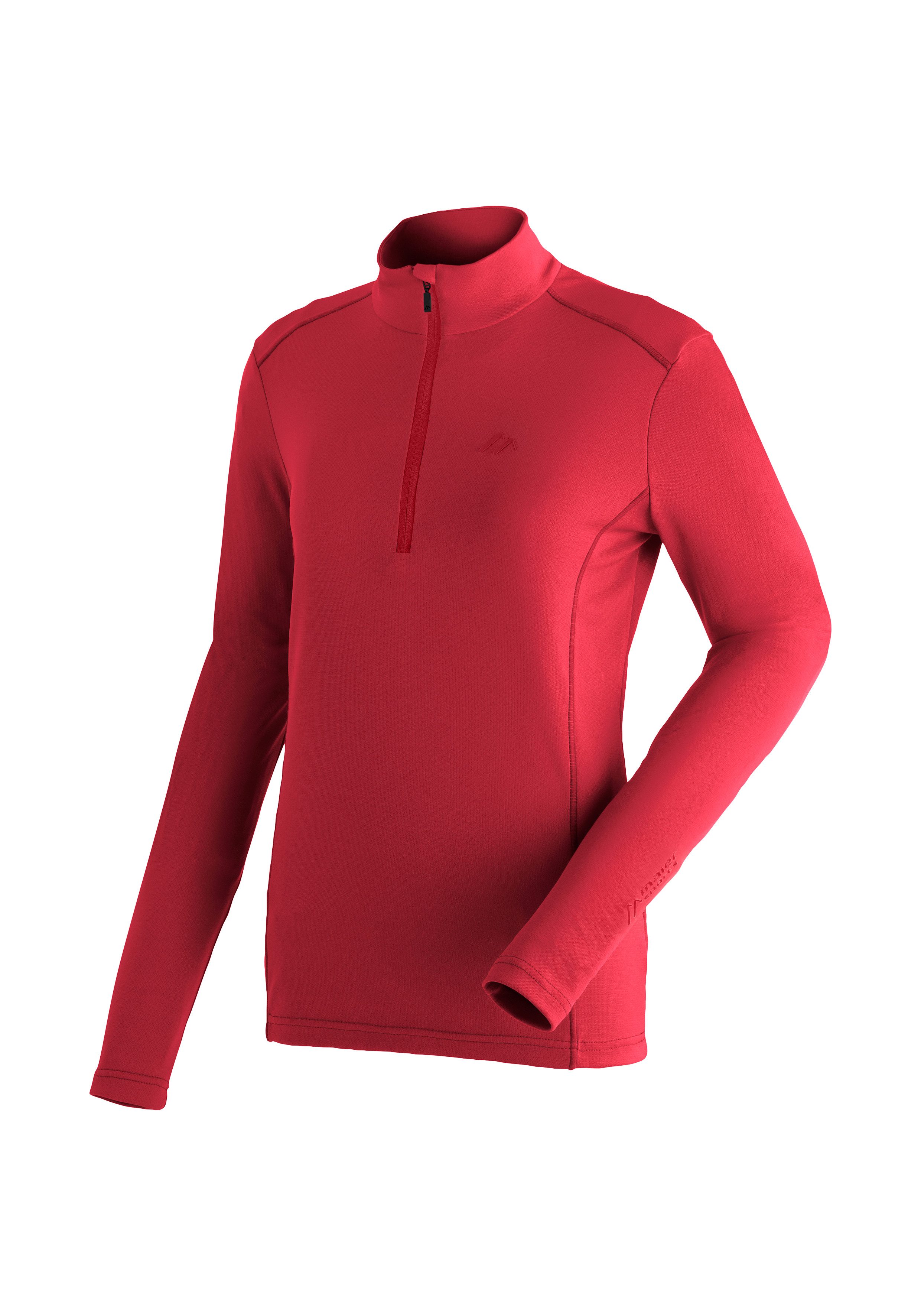 rot Jenna pflegeleichtes Fleecepullover Sports Midlayer, Fleece Half-Zip Maier elastisches Rec Damen und