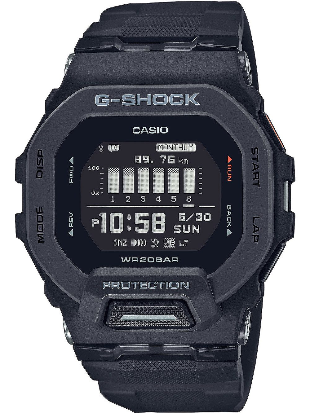 CASIO Quarzuhr Casio GBD-200-1ER G-Shock Herrenuhr 44mm 20ATM Casio GBD-200-1ER G-Shock Herrenuhr 44mm 20ATM