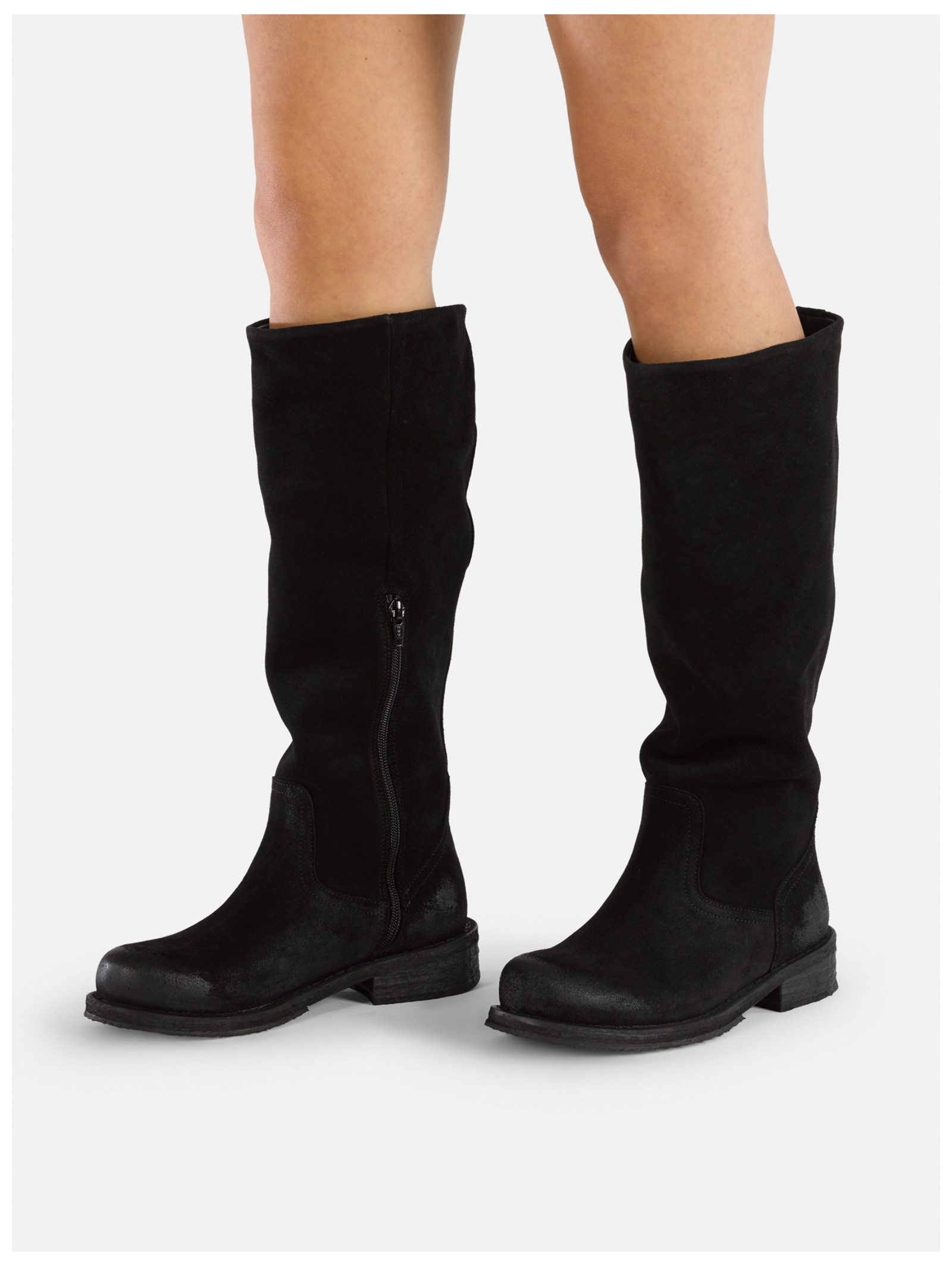 Felmini Wide Fit Stiefel Leder . Stiefel