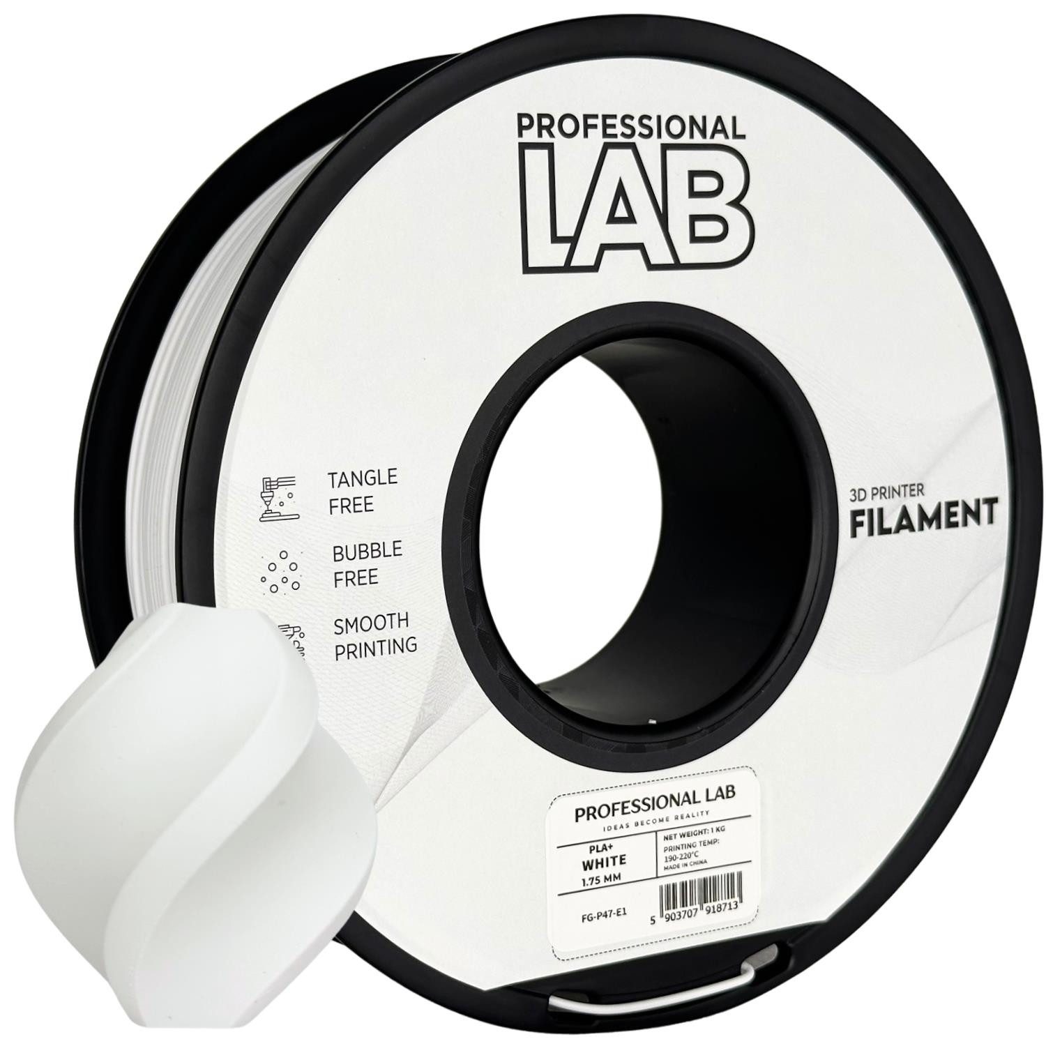 Prof. Lab Filament PLA+ verstärktes PLA Hochfest & schnell 1.75mm – 1kg
