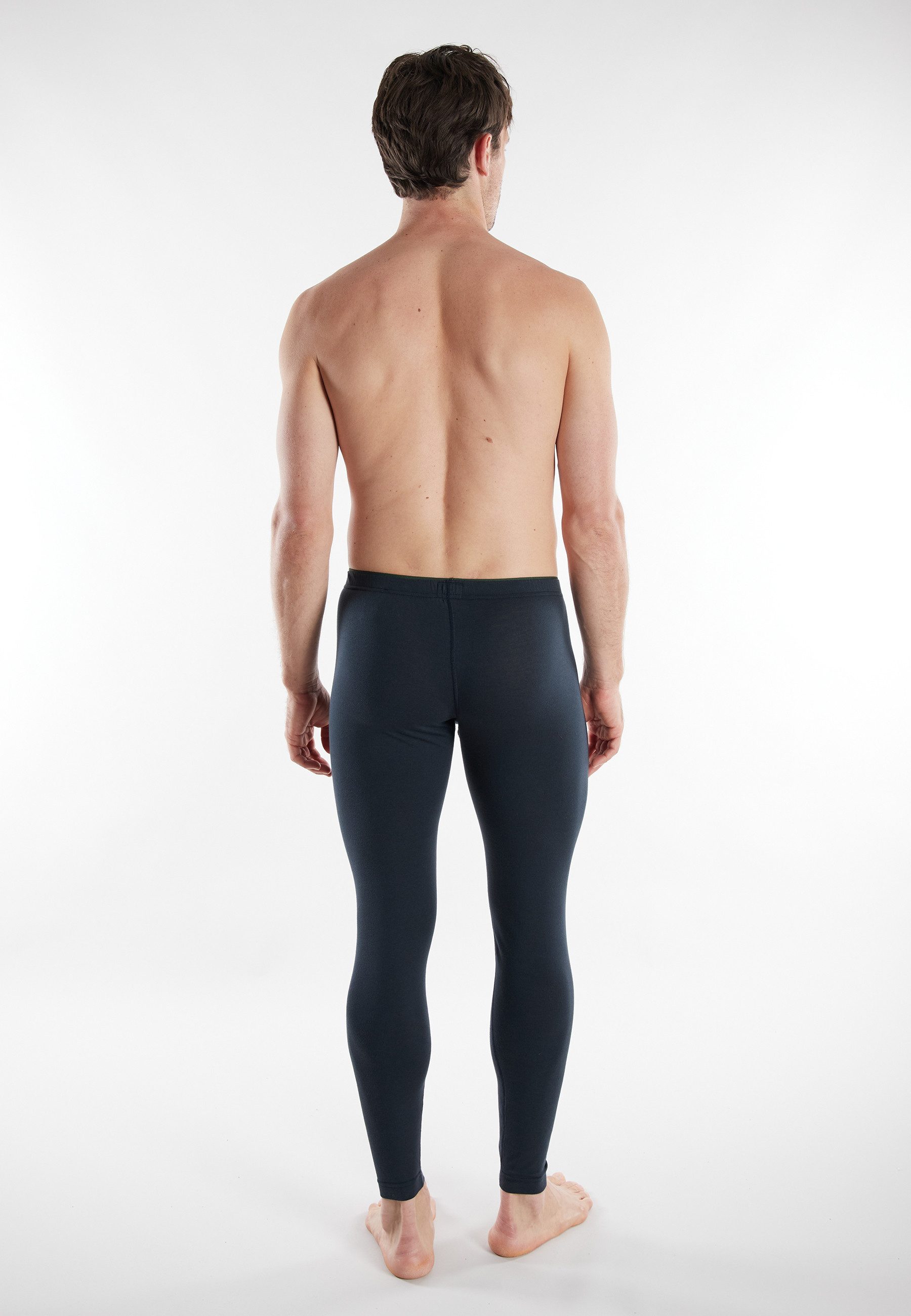 CECEBA Lange Unterhose CECEBA Herren lange Unterhose blau quergestreift (1-St)