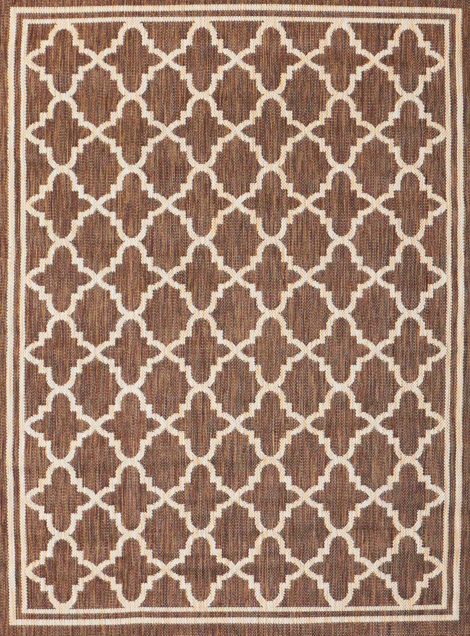 Vimoda Outdoorteppich Teppich Balkon Läufer Terrase, Rechteckig, Höhe: 5 mm, In & Outdoor Teppichfür Küche, Balkon, Flur, Terrasse, Raute Muster