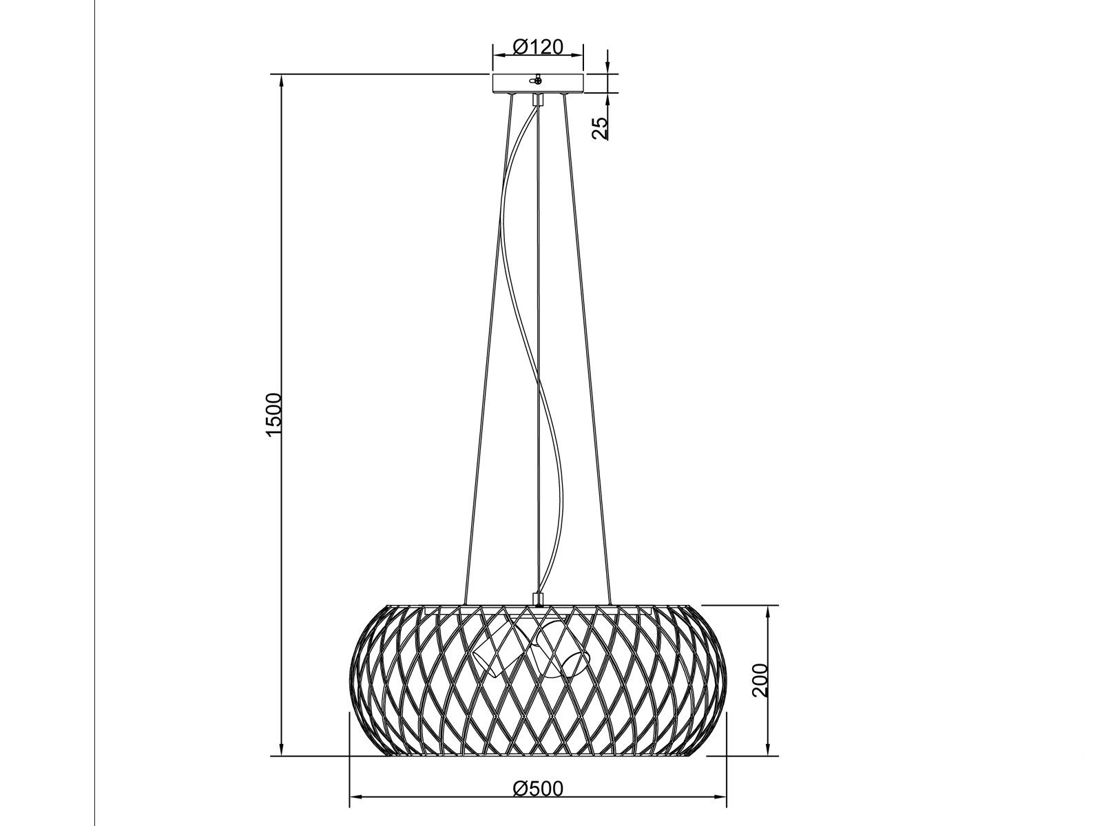 meineWunschleuchte LED Pendelleuchte, Dimmfunktion, hängend, große über-n Korb-lampe in Stufen 3 für Esstisch Leuchtmittel ausgefallene Naturholz Silber dimmbar, über Silber Ø 50 wechselbar, LED Warmweiß, / Lichtschalter antik