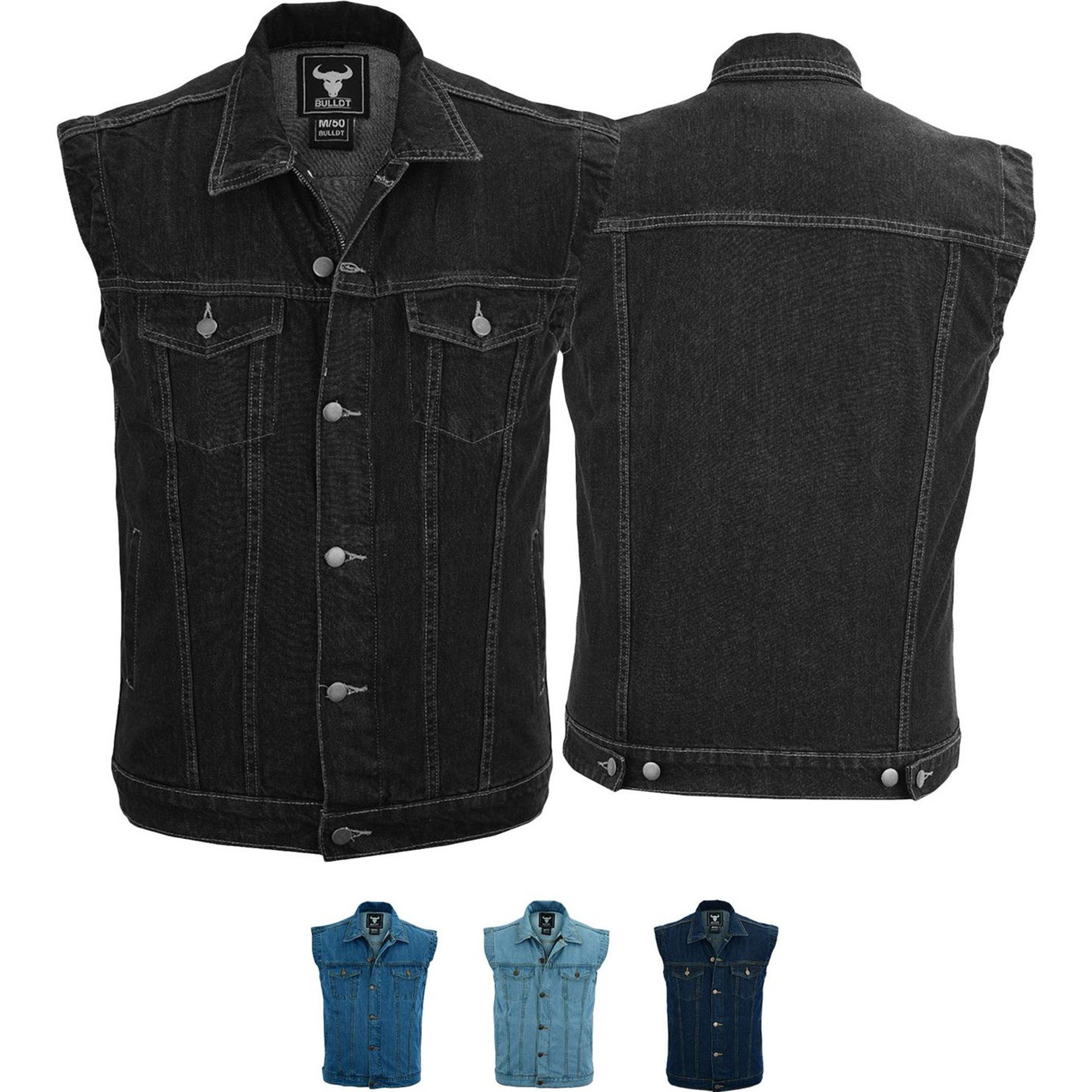 BULLDT Motorradweste BLD698 Jeansweste Biker Kutte günstig online kaufen