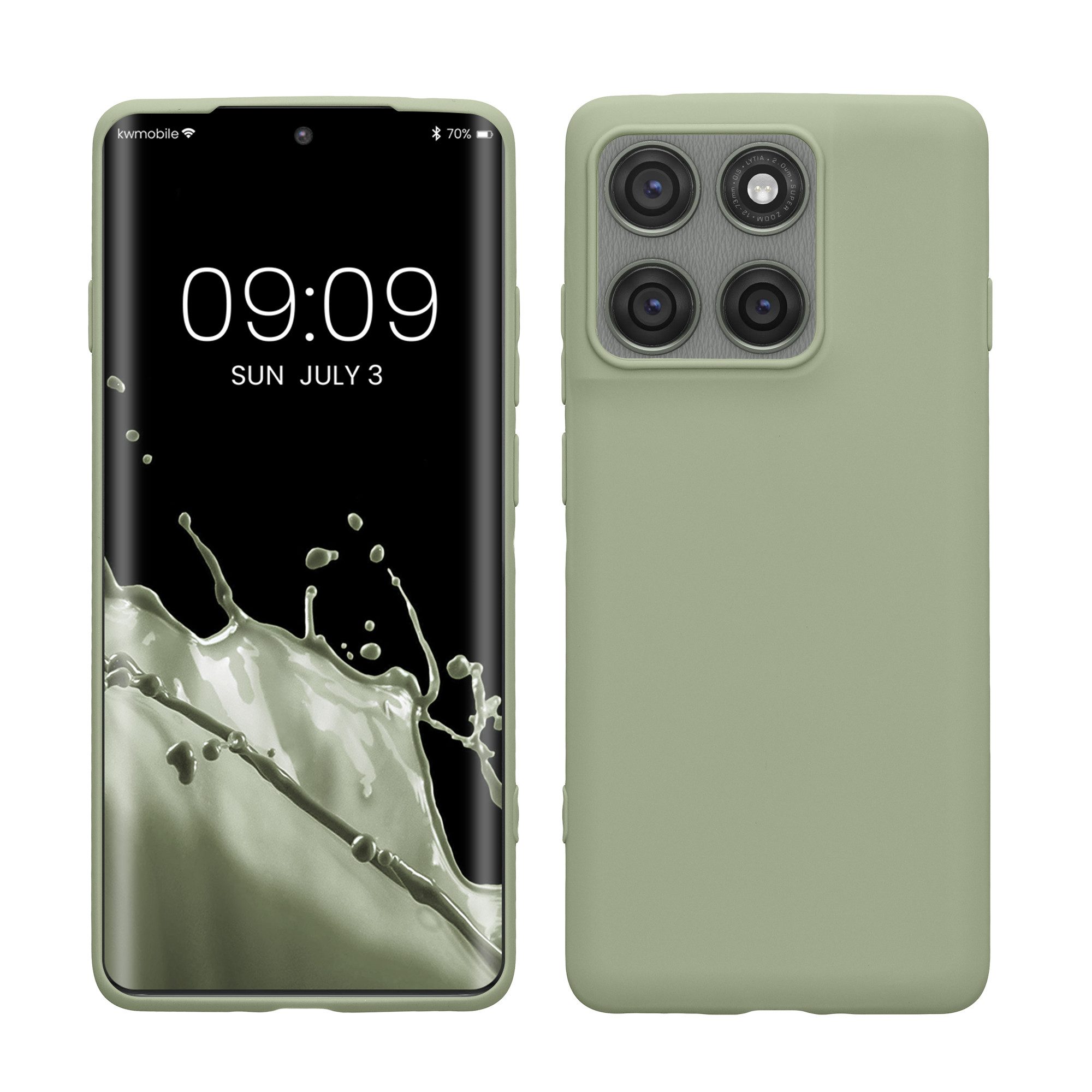 kwmobile Smartphone-Hülle Hülle für Motorola Edge 60 Pro, Hülle Silikon - Soft Handyhülle - Handy Case Cover