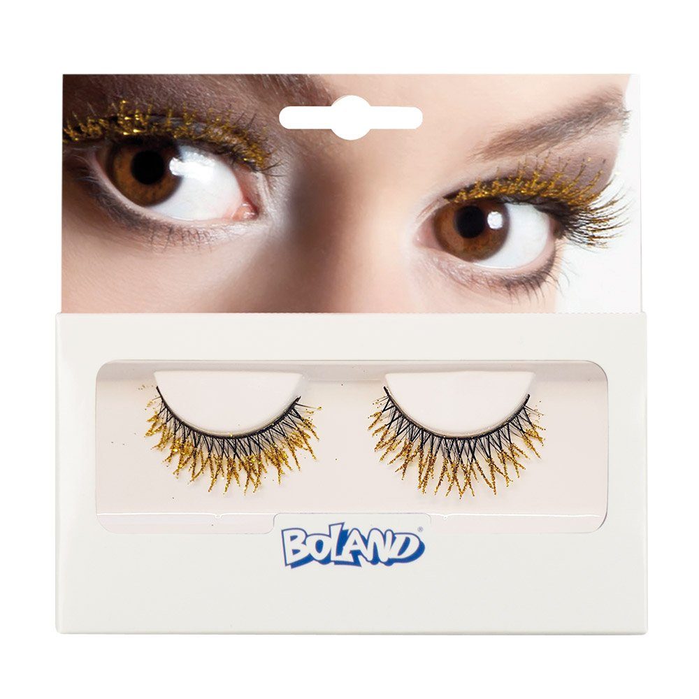 Bandwimpern Künstliche Wimpern Glitter, Gold